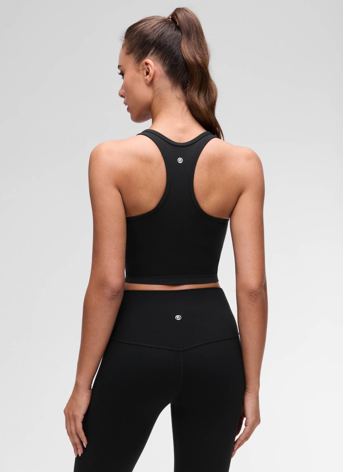 CRZ YOGA Áo lót thể thao dành cho nữ tập yoga, độ nâng đỡ thấp, kiểu cổ tròn và lưng chữ Y ( Butterluxe ), màu đen