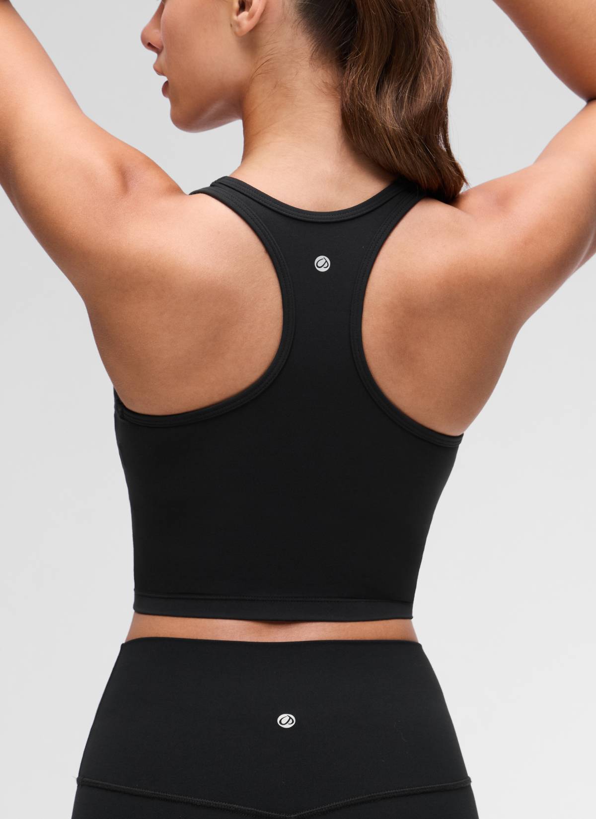 CRZ YOGA Áo lót thể thao dành cho nữ tập yoga, độ nâng đỡ thấp, kiểu cổ tròn và lưng chữ Y ( Butterluxe ), màu đen