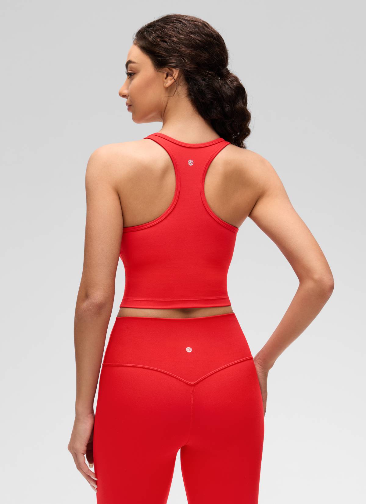 CRZ YOGA Áo lót yoga dành cho nữ, độ nâng đỡ thấp, kiểu cổ tròn và lưng chữ Y ( Butterluxe ), màu đỏ đậm