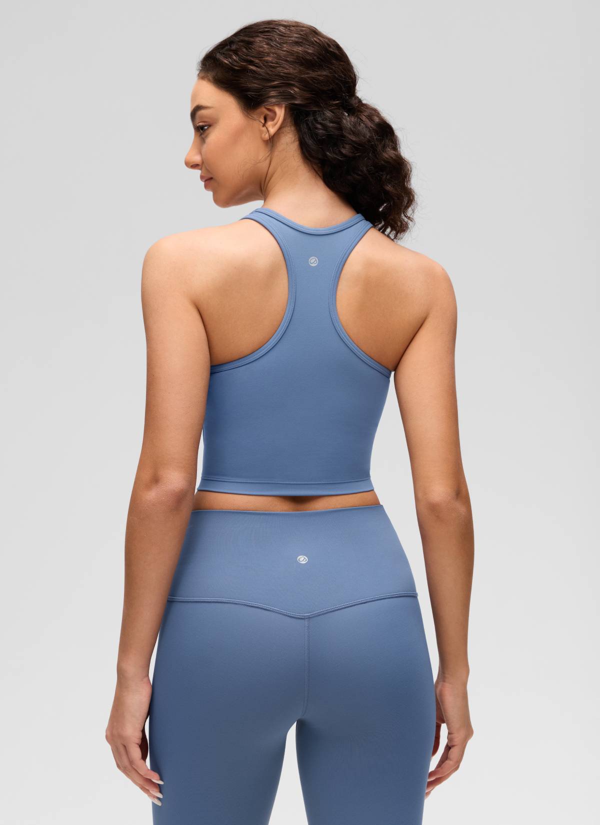 CRZ YOGA Áo lót yoga dành cho nữ, độ nâng đỡ thấp, kiểu cổ tròn và lưng chữ Y ( Butterluxe ), màu Xanh Oasis
