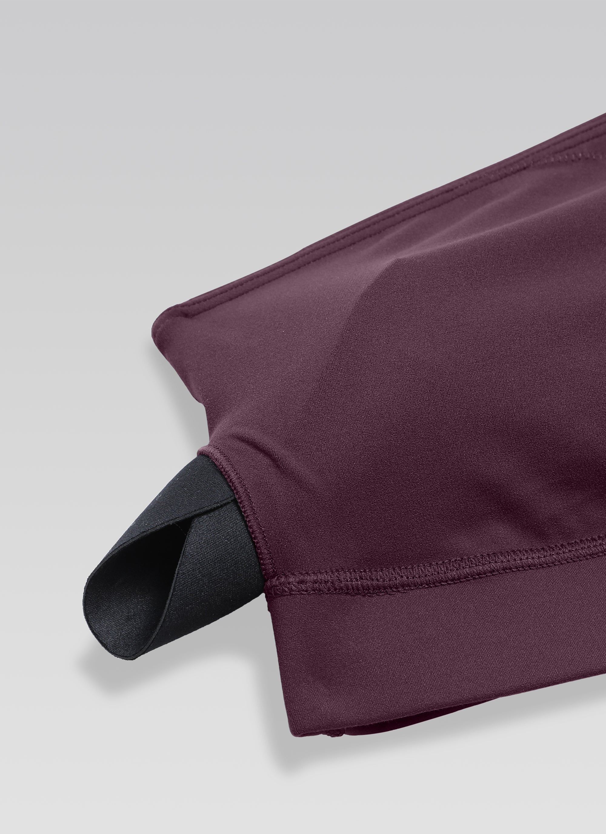 CRZ YOGA Butterluxe Áo lót thể thao một vai dành cho nữ, thiết kế bất đối xứng, có đệm, màu tím đậm