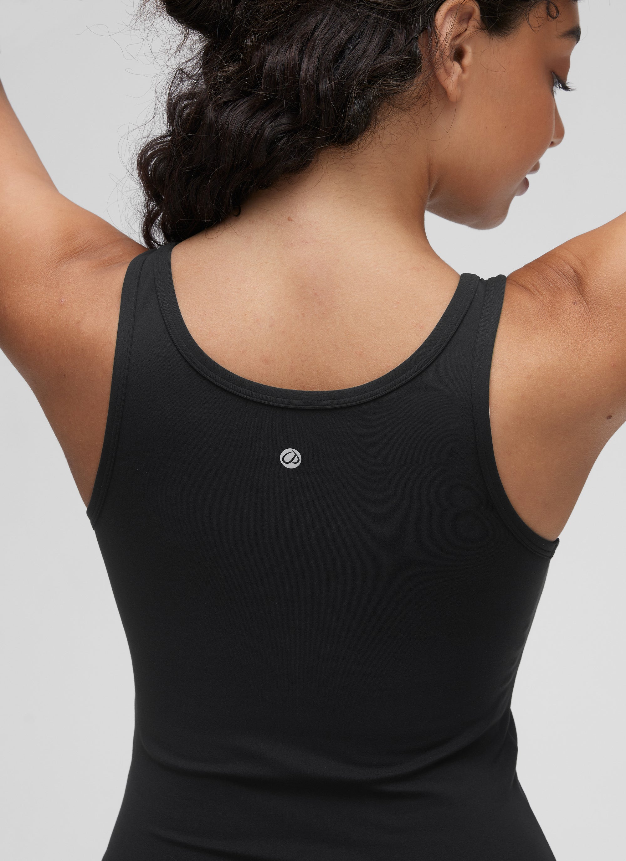 CRZ YOGA Áo ba lỗ ôm sát dành cho nữ, kiểu cổ khoét sâu ( Butterluxe ), lưng khoét sâu (Racerback), màu đen