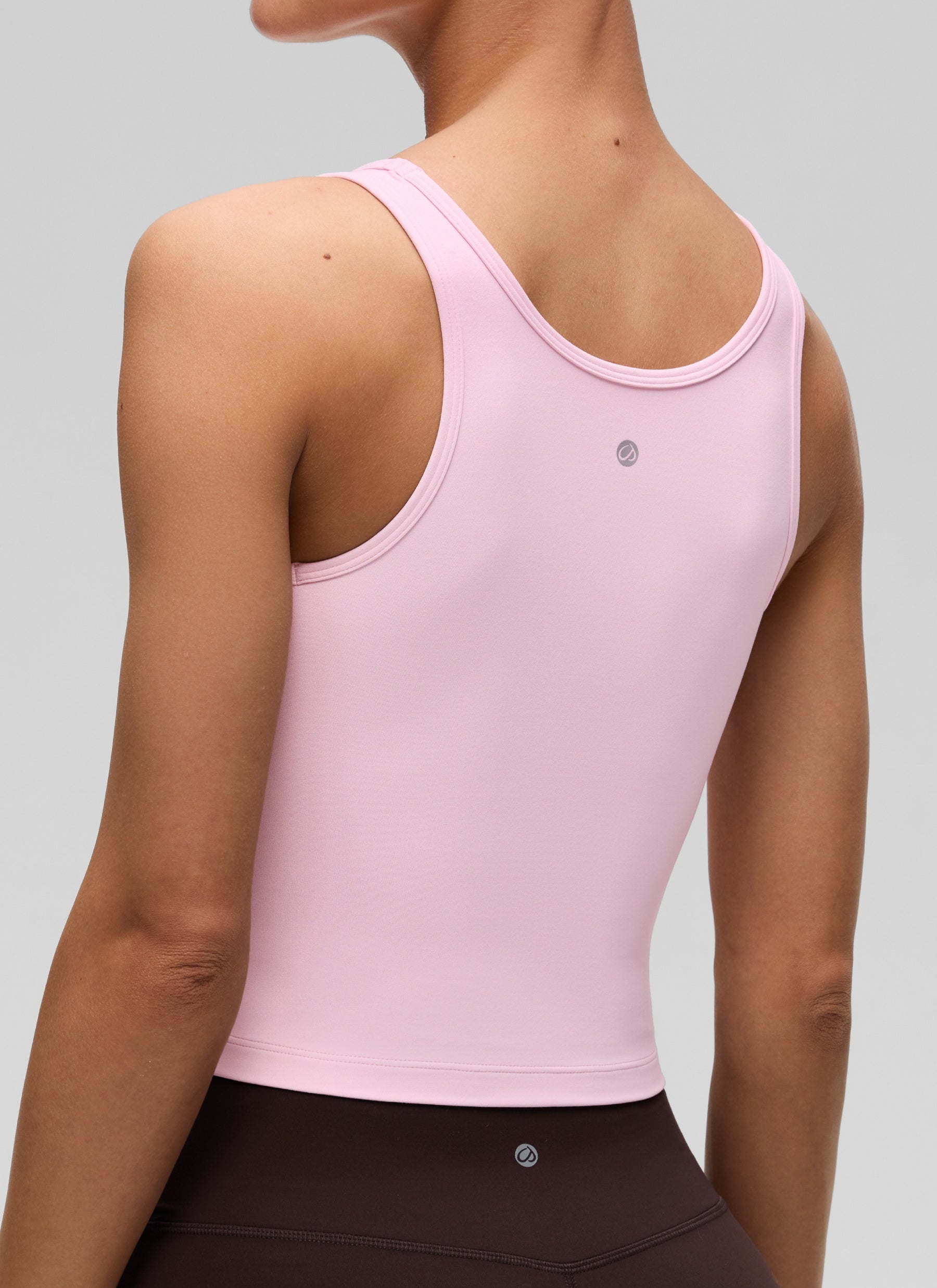 CRZ YOGA Áo ba lỗ ôm sát dành cho nữ, kiểu cổ bơi, họa tiết hoa mẫu đơn màu hồng ( Butterluxe )