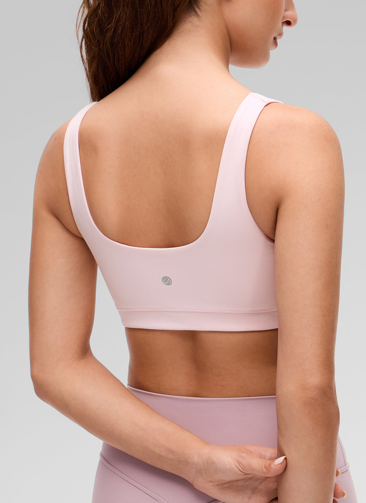 Áo lót thể thao CRZ YOGA dành cho nữ, kiểu U-Back, hỗ trợ nhẹ, màu hồng dâu tây, thuộc dòng " Butterluxe "