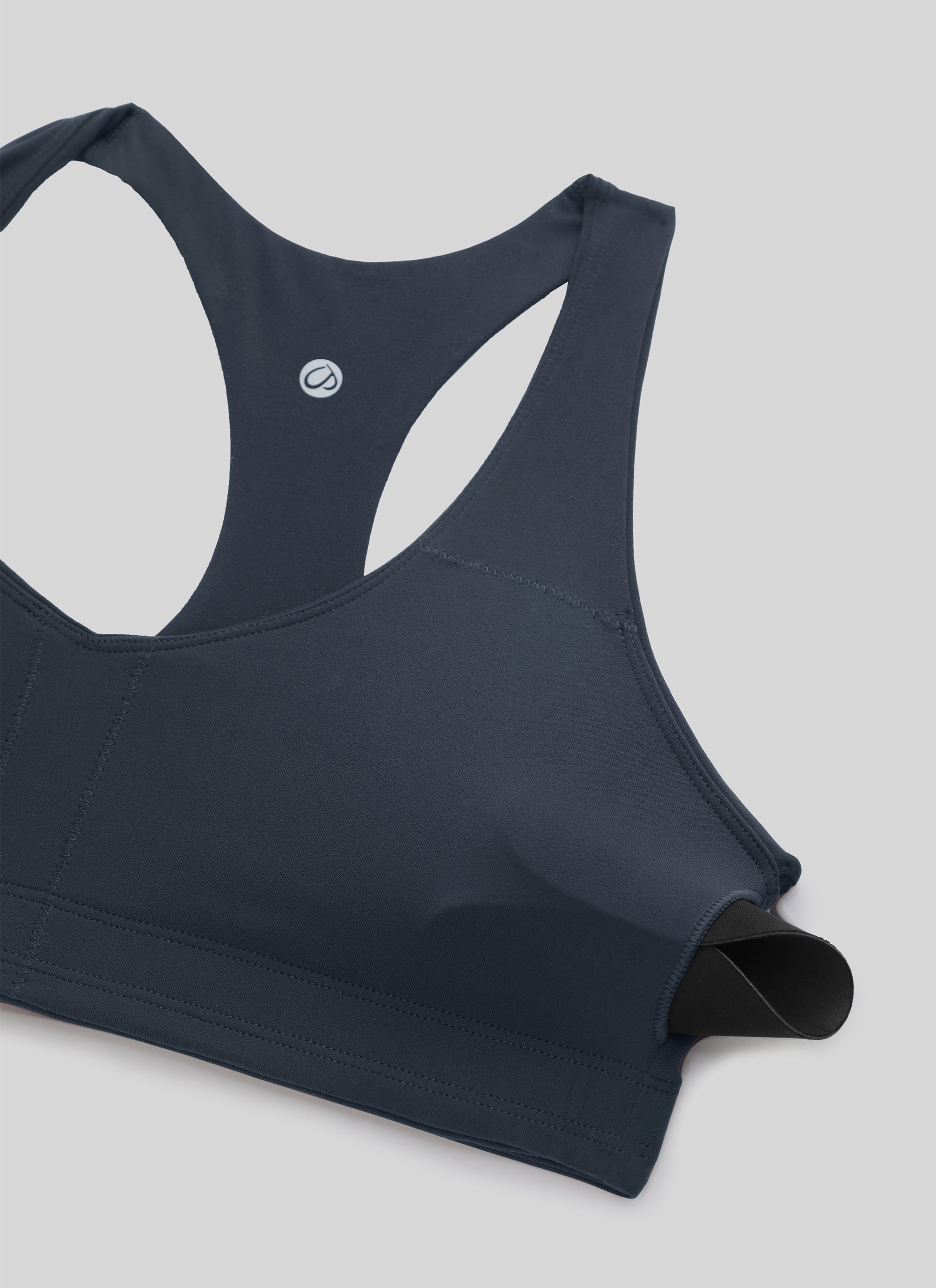 CRZ YOGA Áo yoga nữ kiểu cổ chữ V và lưng bơi ( Butterluxe ) có áo lót thể thao tích hợp, màu xanh navy đậm