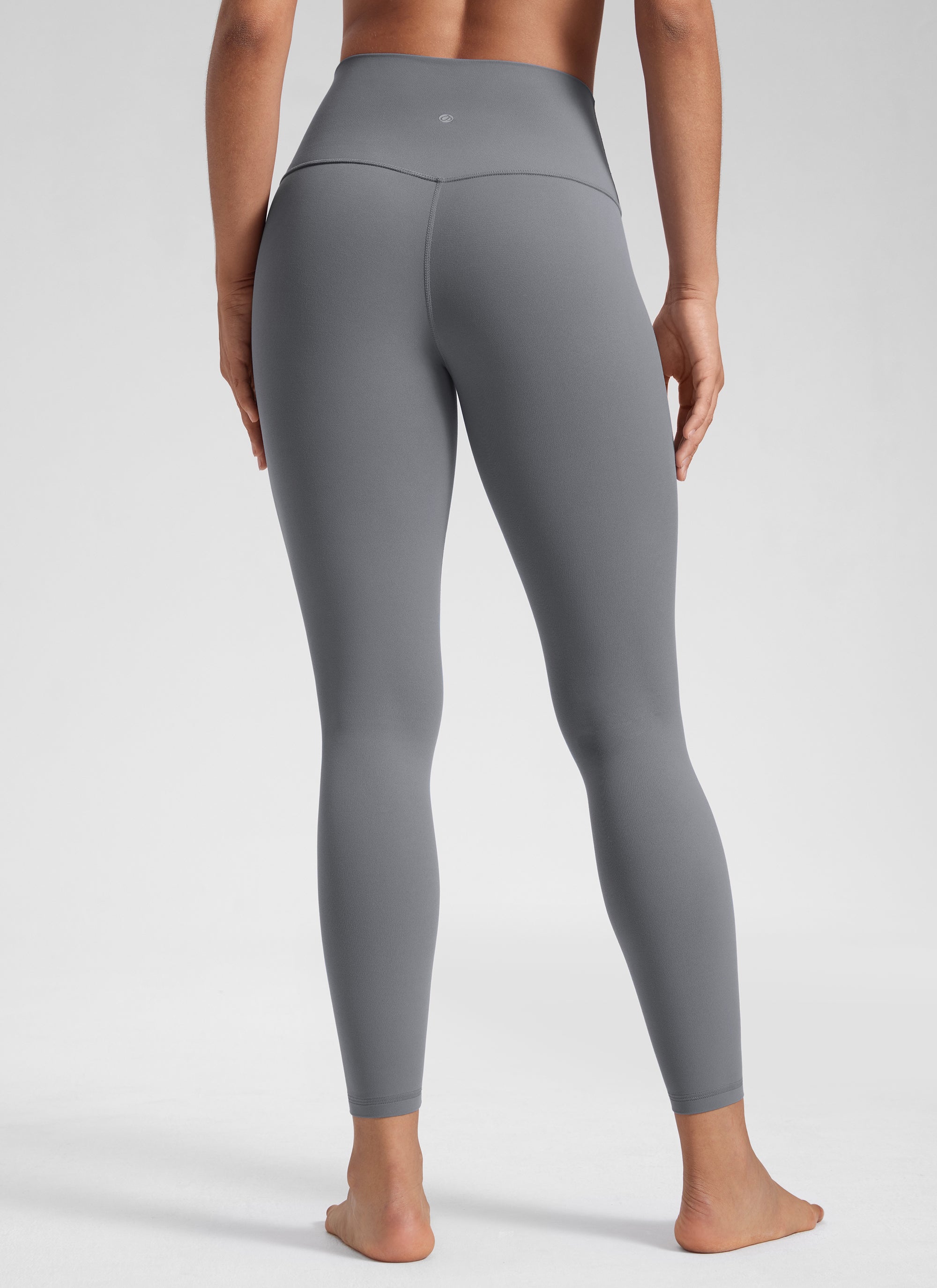 CRZ YOGA Quần legging yoga nữ kiểu Lounge High Rise, chất liệu vải dệt kim co giãn ( Butterluxe ), chiều dài 25 inch, màu xám Solar Grey