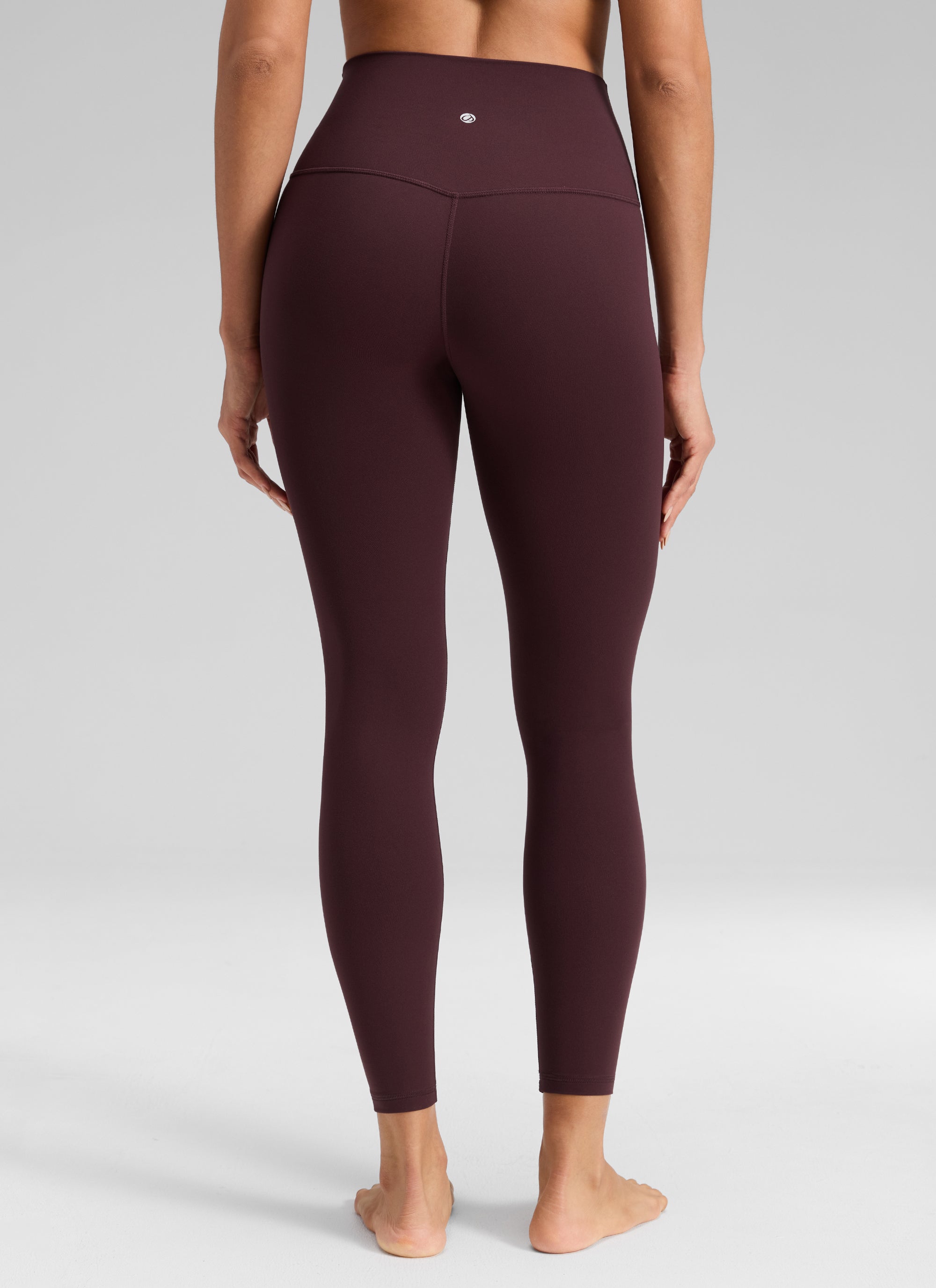 CRZ YOGA Quần legging yoga nữ kiểu Lounge High Rise, chất liệu vải dệt kim co giãn ( Butterluxe ), chiều dài 25 inch, màu Ripe Plum