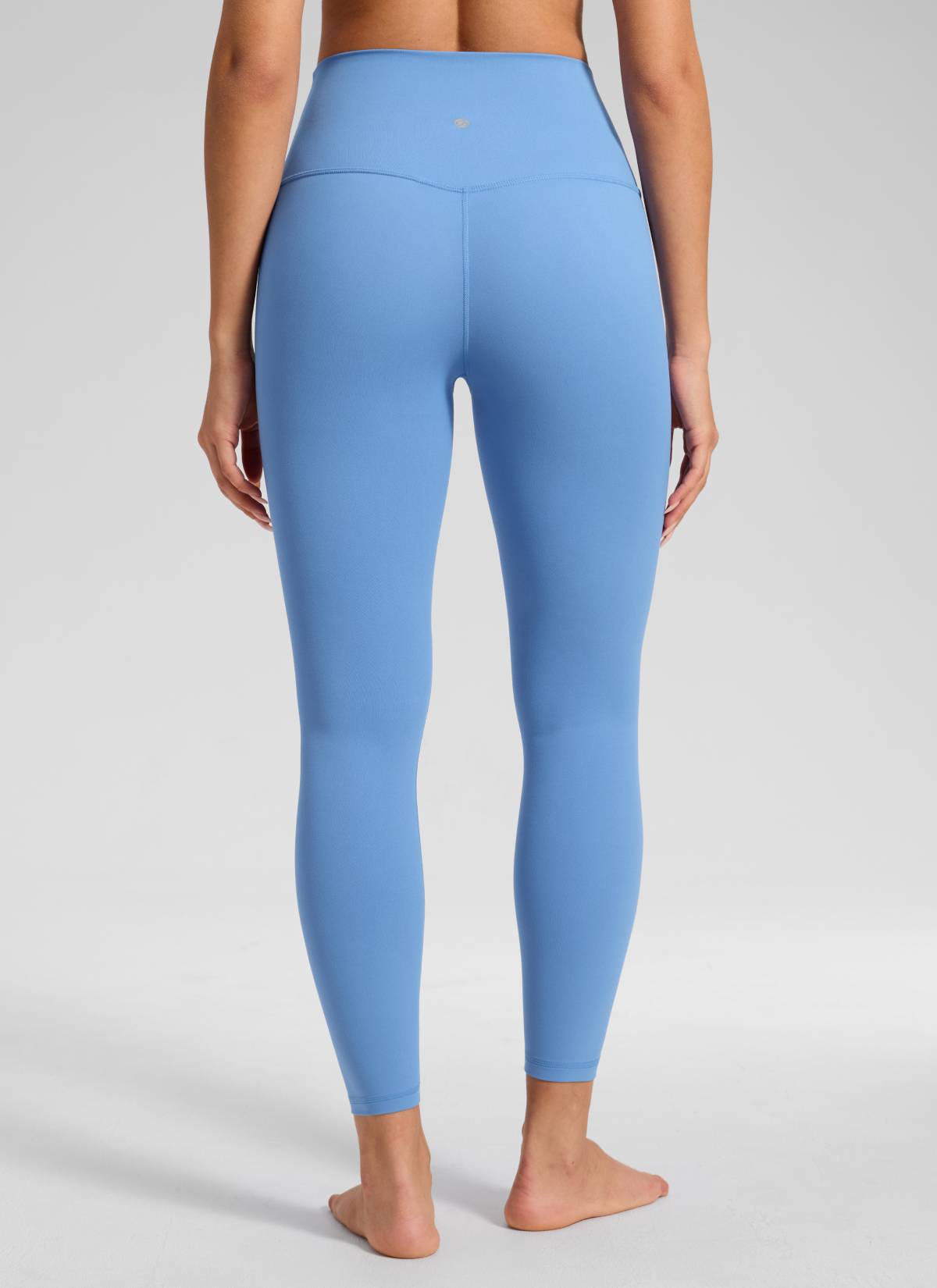 CRZ YOGA - Quần legging yoga nữ kiểu dáng thoải mái, cạp cao, chất liệu vải thun co giãn ( Butterluxe ), chiều dài 25 inch, màu xanh Party Blue