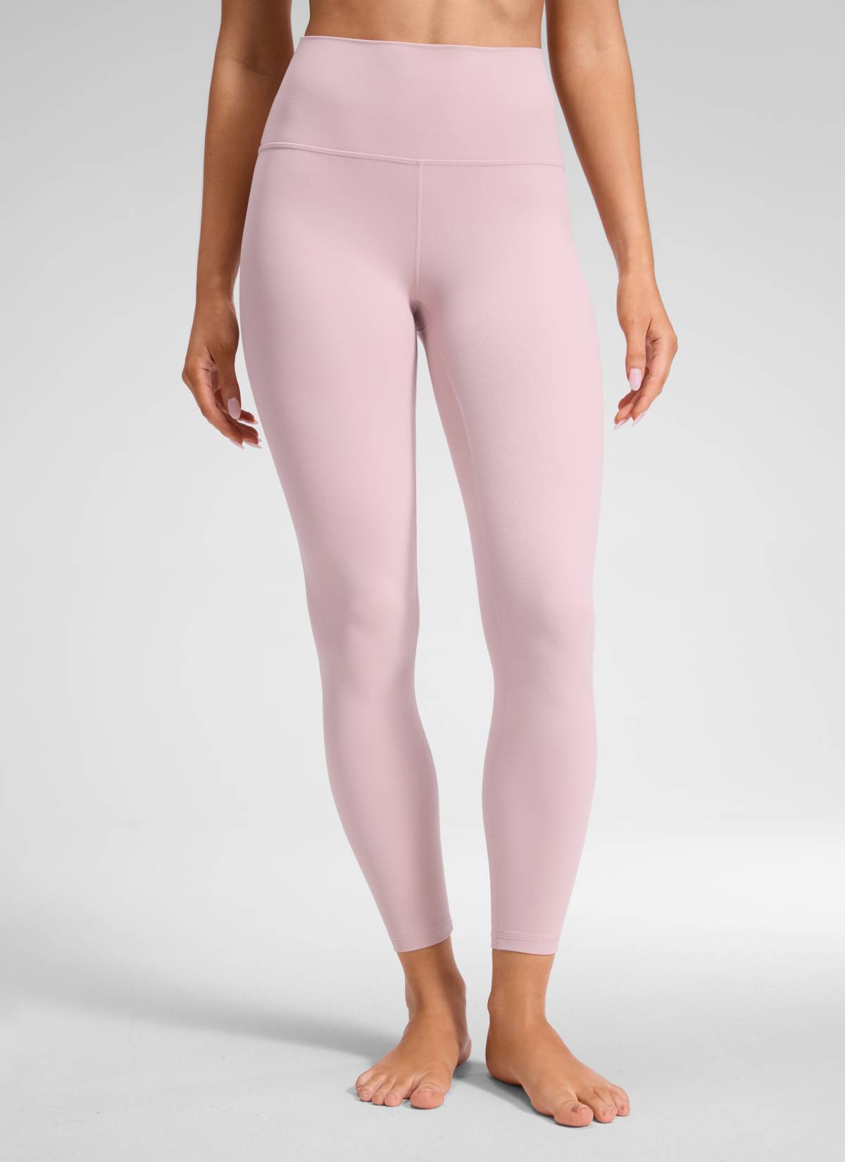 CRZ YOGA Quần legging yoga nữ kiểu Lounge High Rise, chất liệu vải dệt kim co giãn ( Butterluxe ), chiều dài 25 inch, màu Pink Haze
