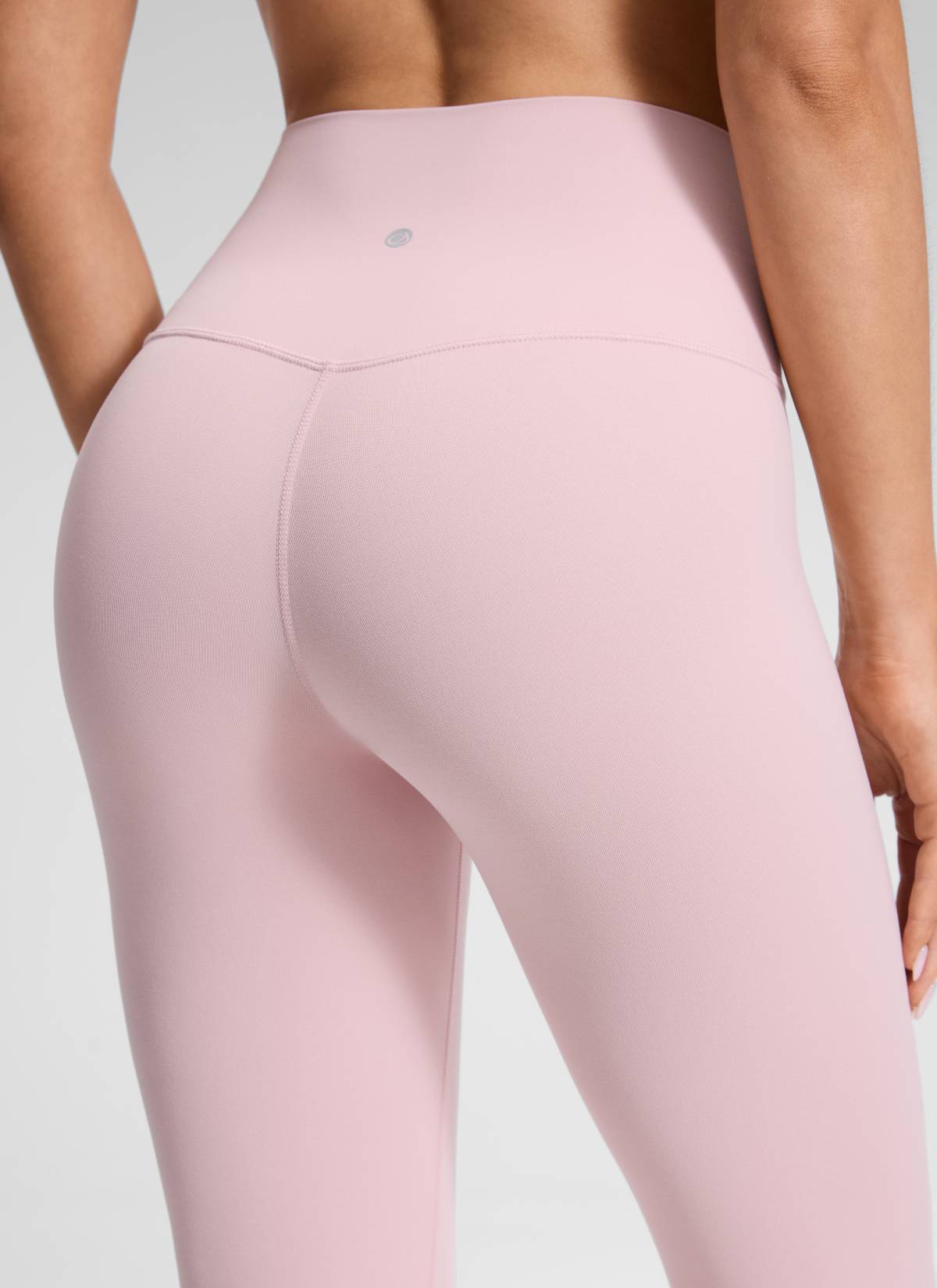 CRZ YOGA Quần legging yoga nữ kiểu Lounge High Rise, chất liệu vải dệt kim co giãn ( Butterluxe ), chiều dài 25 inch, màu Pink Haze