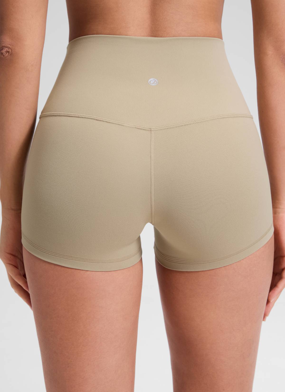 CRZ YOGA Quần short đạp xe dành cho nữ kiểu yoga cạp cao, thiết kế ôm mông ( Butterluxe ), chiều cao 2,5 inch, màu Oak