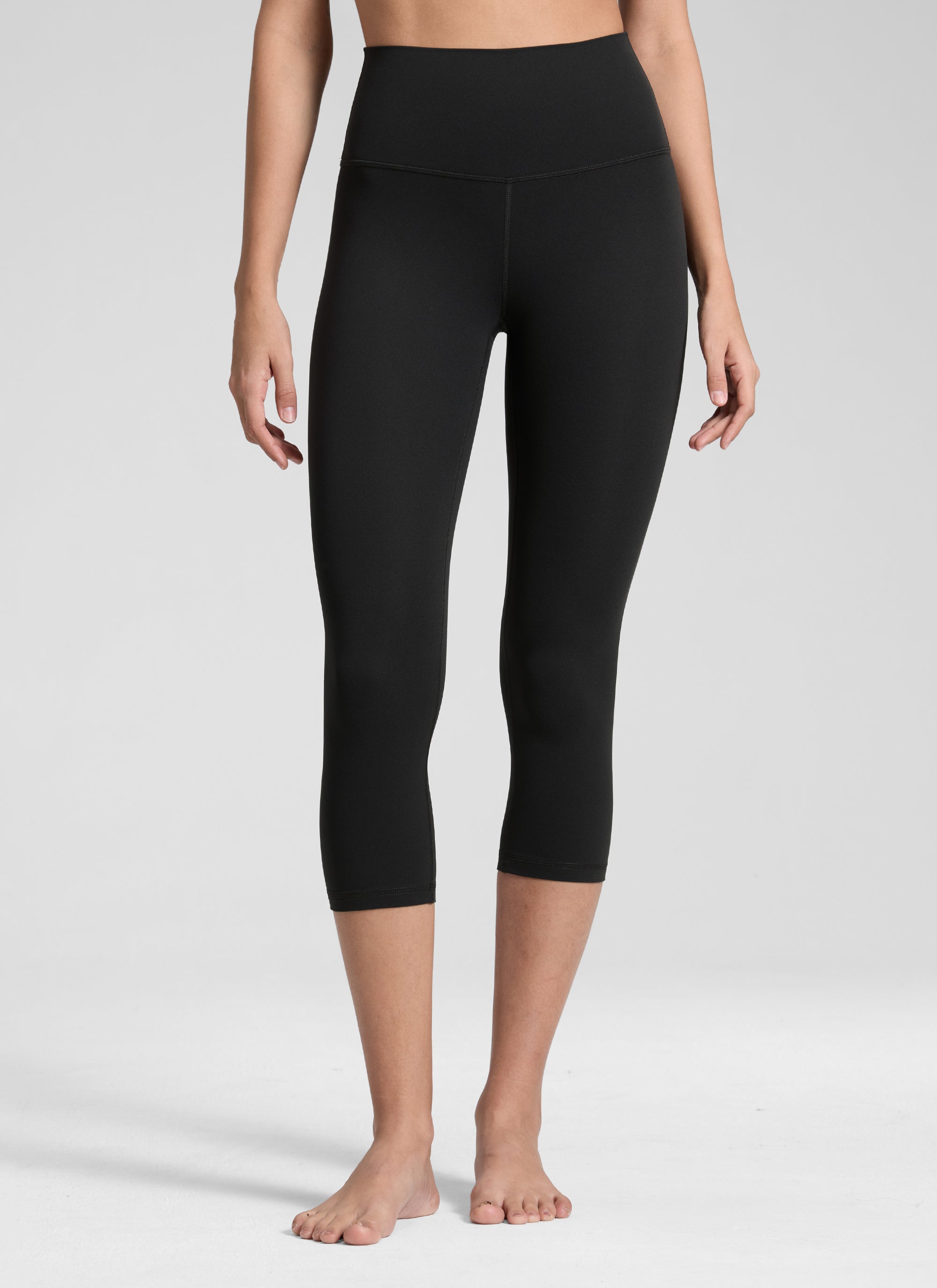 CRZ YOGA Quần legging yoga nữ kiểu Lounge High Rise, chất liệu vải dệt kim co giãn ( Butterluxe ), chiều dài 19 inch, màu đen