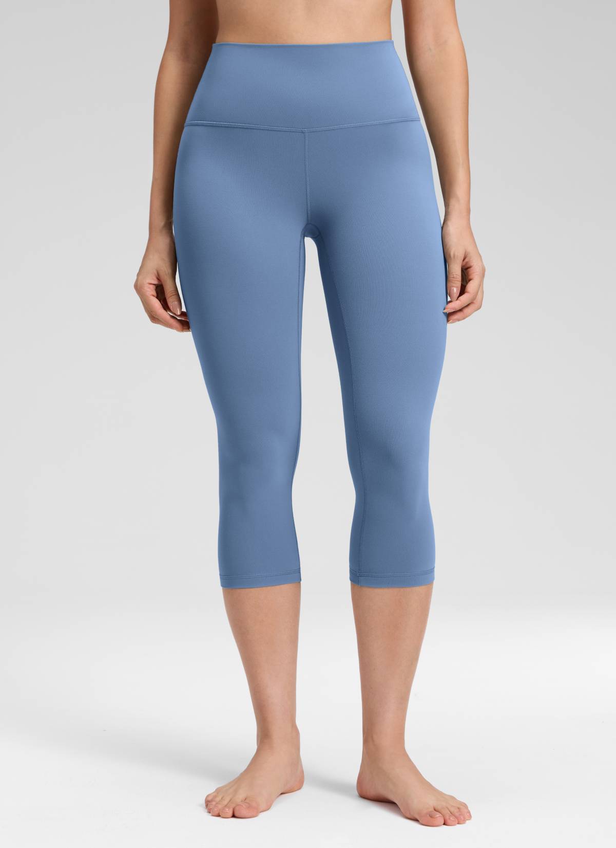CRZ YOGA Quần legging yoga nữ kiểu Lounge High Rise, chất liệu vải dệt kim co giãn ( Butterluxe ), chiều dài 19 inch, màu Xanh Oasis