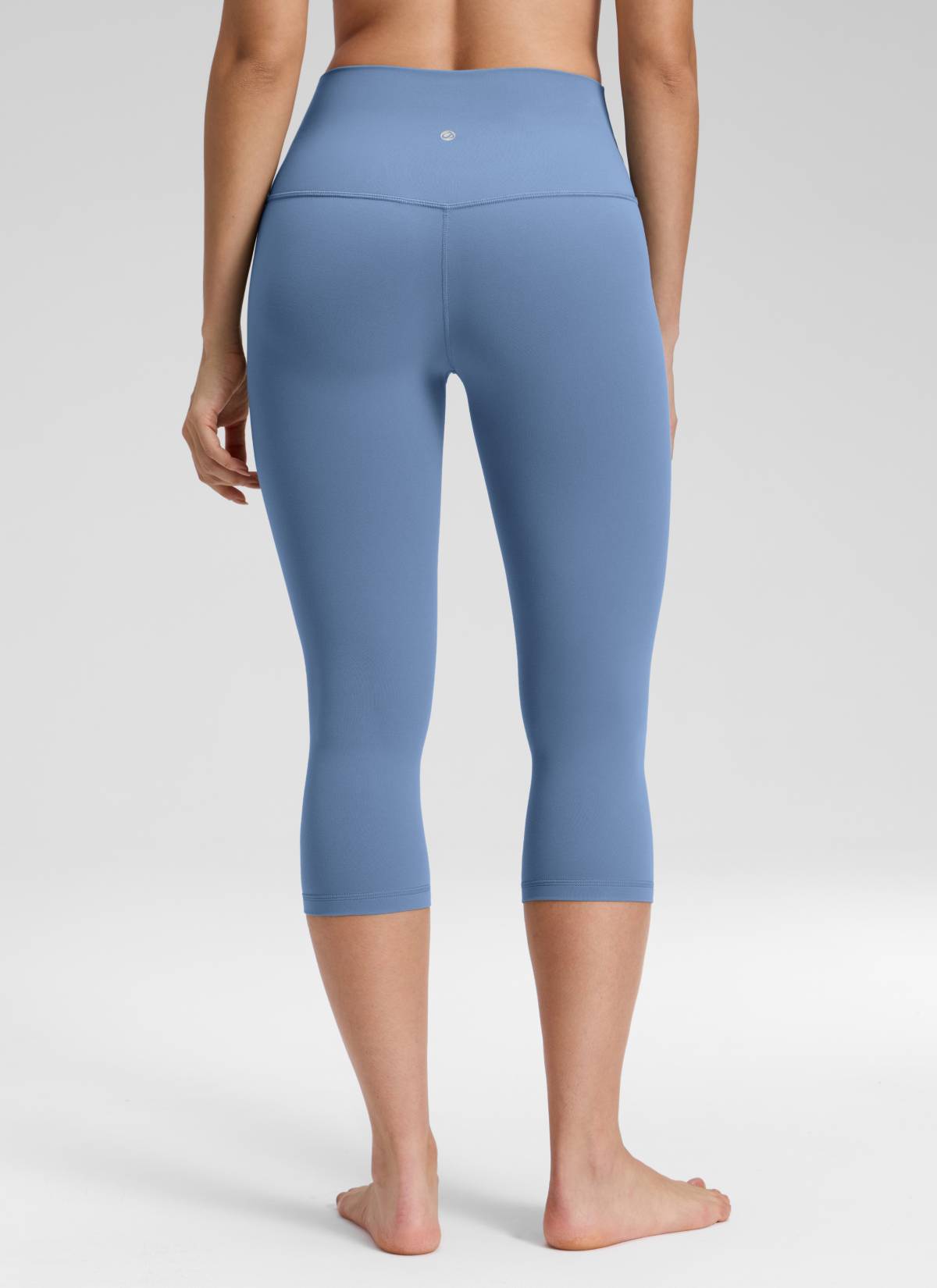 CRZ YOGA Quần legging yoga nữ kiểu Lounge High Rise, chất liệu vải dệt kim co giãn ( Butterluxe ), chiều dài 19 inch, màu Xanh Oasis