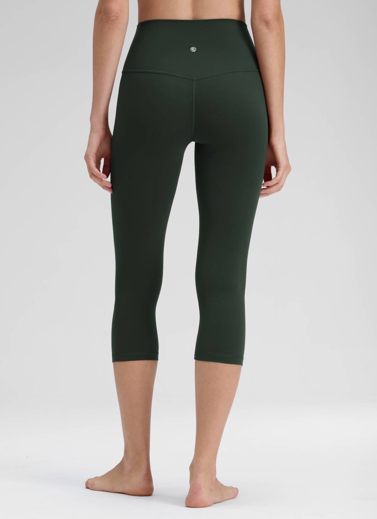 CRZ YOGA Quần legging yoga nữ kiểu Lounge High Rise, chất liệu vải dệt kim co giãn ( Butterluxe ), chiều dài 19 inch, màu Legend Green
