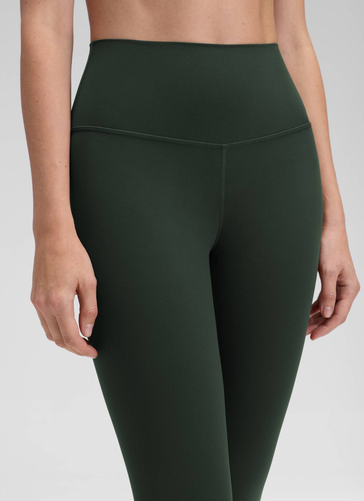 CRZ YOGA Quần legging yoga nữ kiểu Lounge High Rise, chất liệu vải dệt kim co giãn ( Butterluxe ), chiều dài 19 inch, màu Legend Green
