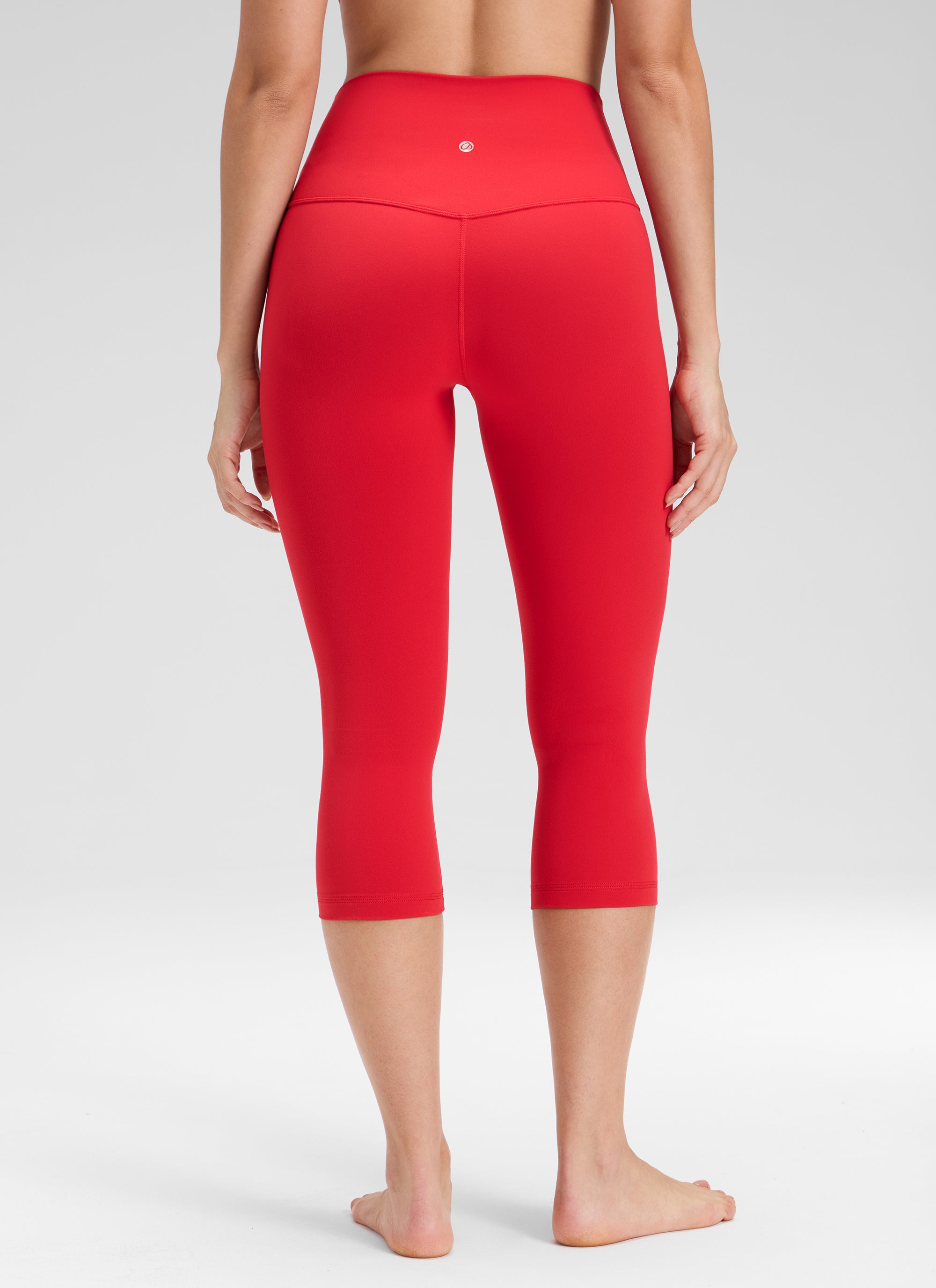 CRZ YOGA Quần legging yoga nữ kiểu Lounge High Rise, chất liệu vải dệt kim co giãn ( Butterluxe ), chiều dài 19 inch, màu Đỏ Aurora