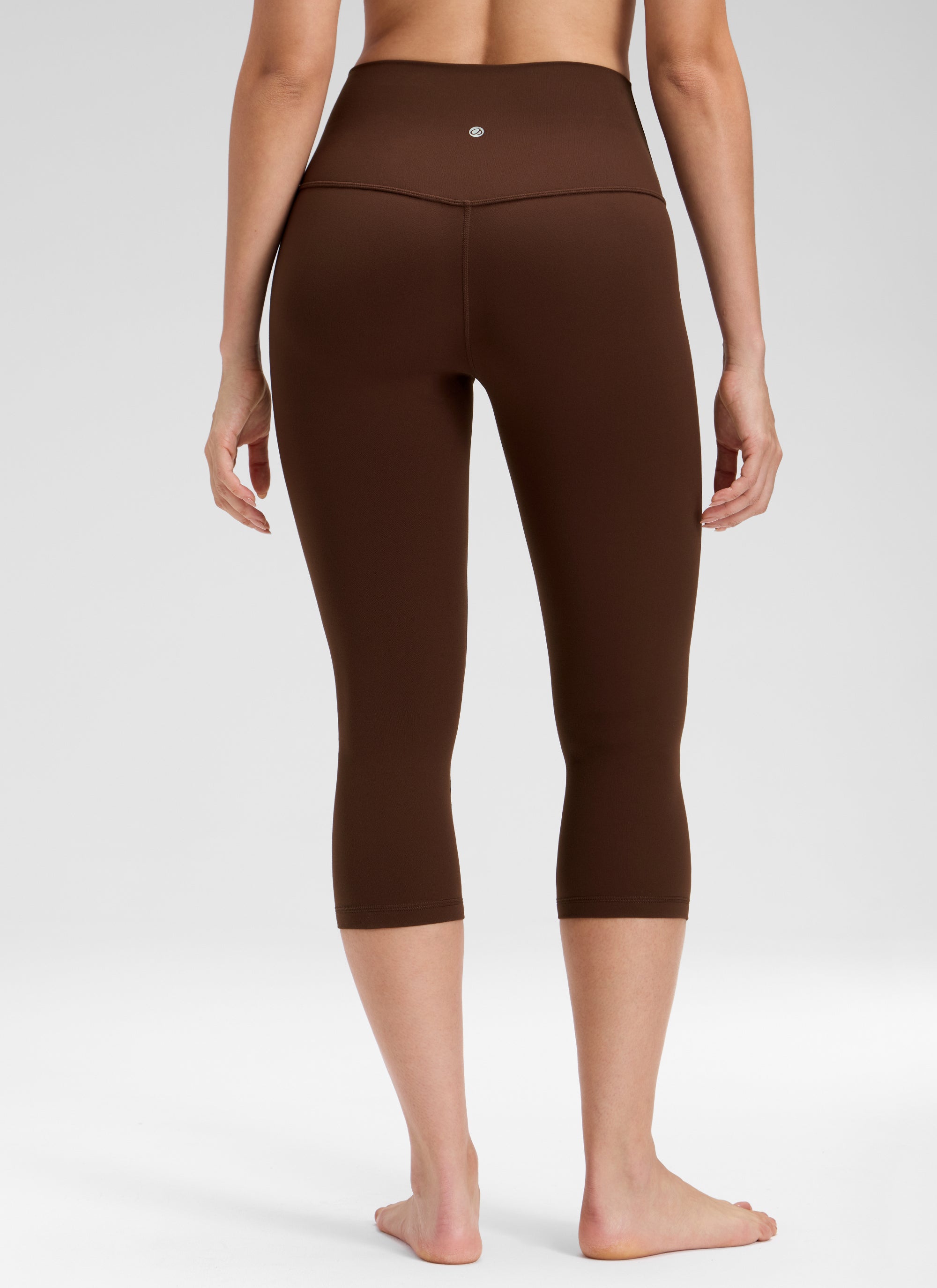 CRZ YOGA Quần legging yoga nữ kiểu Lounge High Rise, chất liệu vải dệt kim co giãn ( Butterluxe ), chiều dài 19 inch, màu nâu Lava