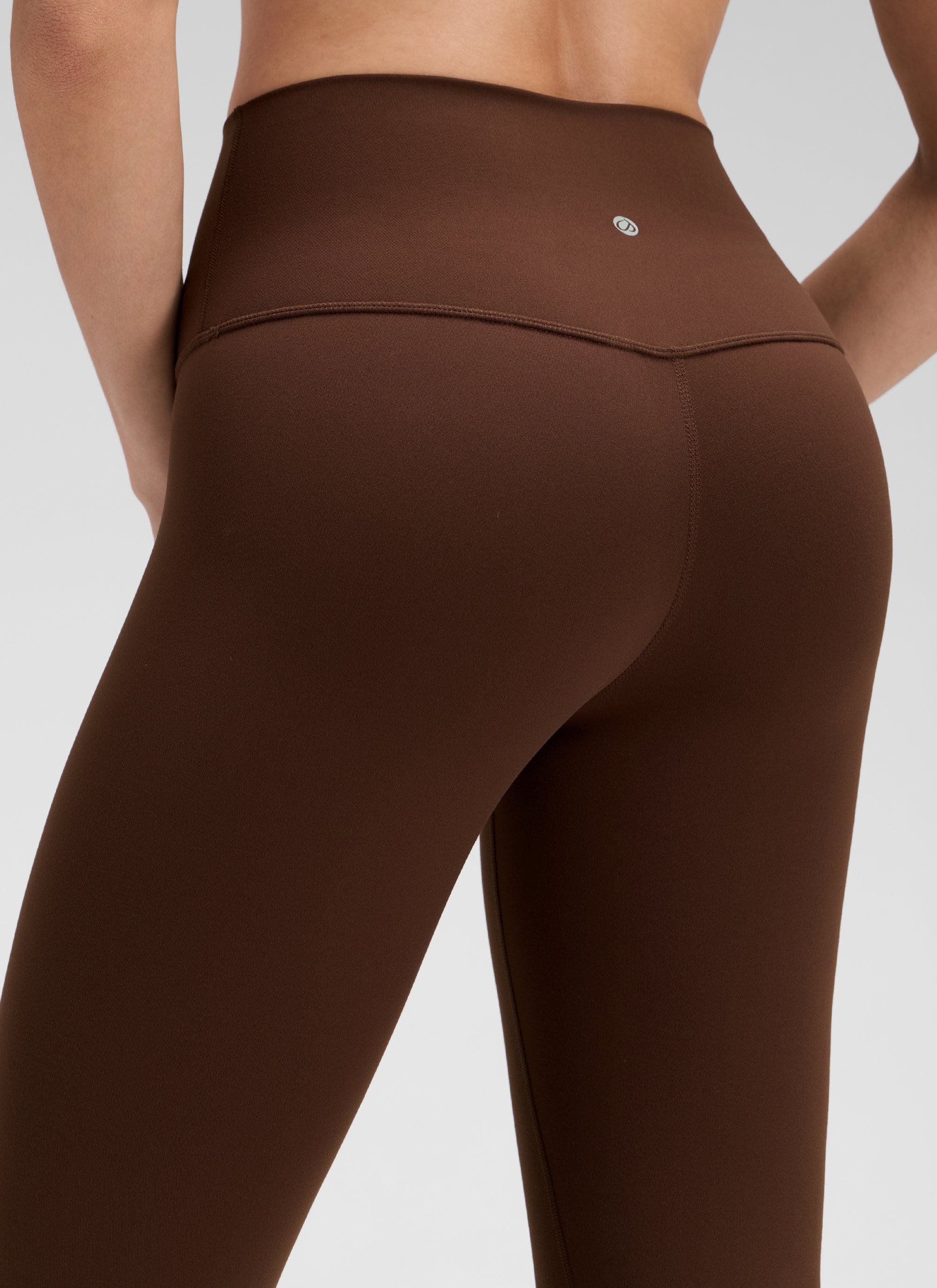 CRZ YOGA Quần legging yoga nữ kiểu Lounge High Rise, chất liệu vải dệt kim co giãn ( Butterluxe ), chiều dài 19 inch, màu nâu Lava