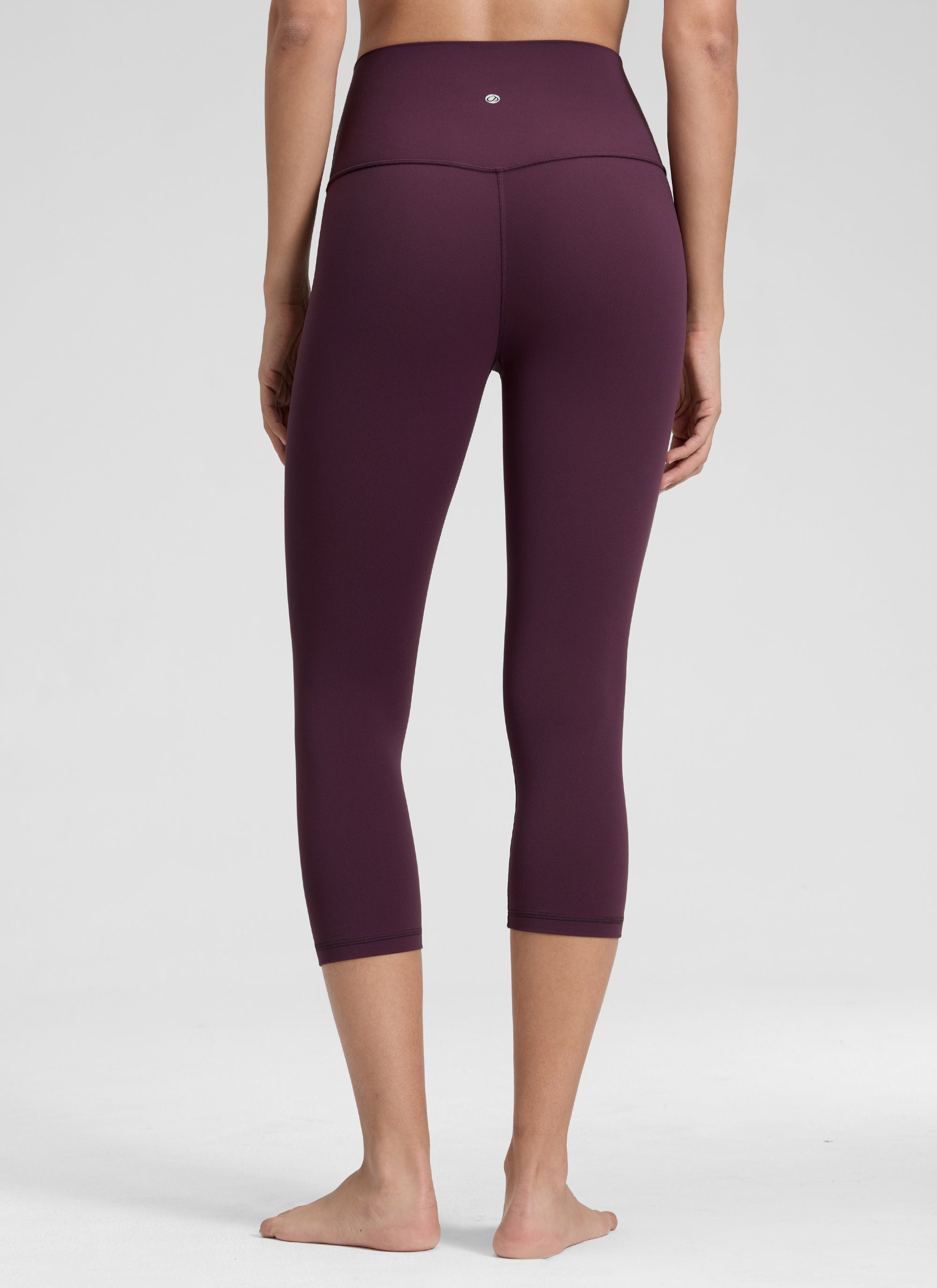 CRZ YOGA Quần legging yoga nữ kiểu Lounge High Rise, chất liệu vải dệt kim co giãn ( Butterluxe ), chiều dài 19 inch, màu tím đậm