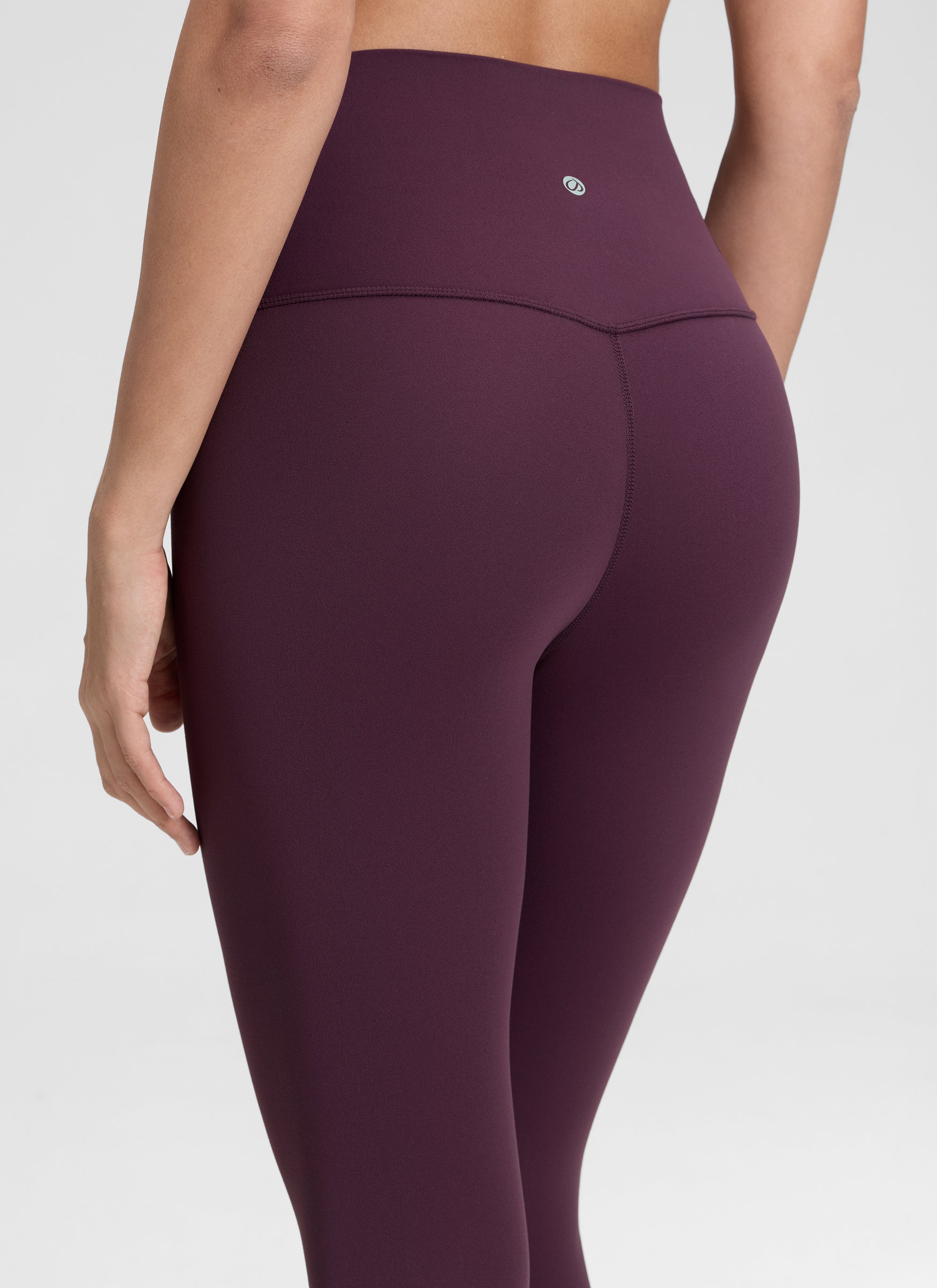 CRZ YOGA Quần legging yoga nữ kiểu Lounge High Rise, chất liệu vải dệt kim co giãn ( Butterluxe ), chiều dài 19 inch, màu tím đậm