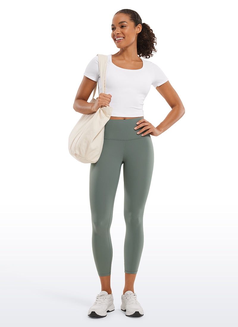 Quần Legging Yoga Nữ Cạp Cao Butterluxe 58'' Màu Xanh Xám Sage CRZ YOGA