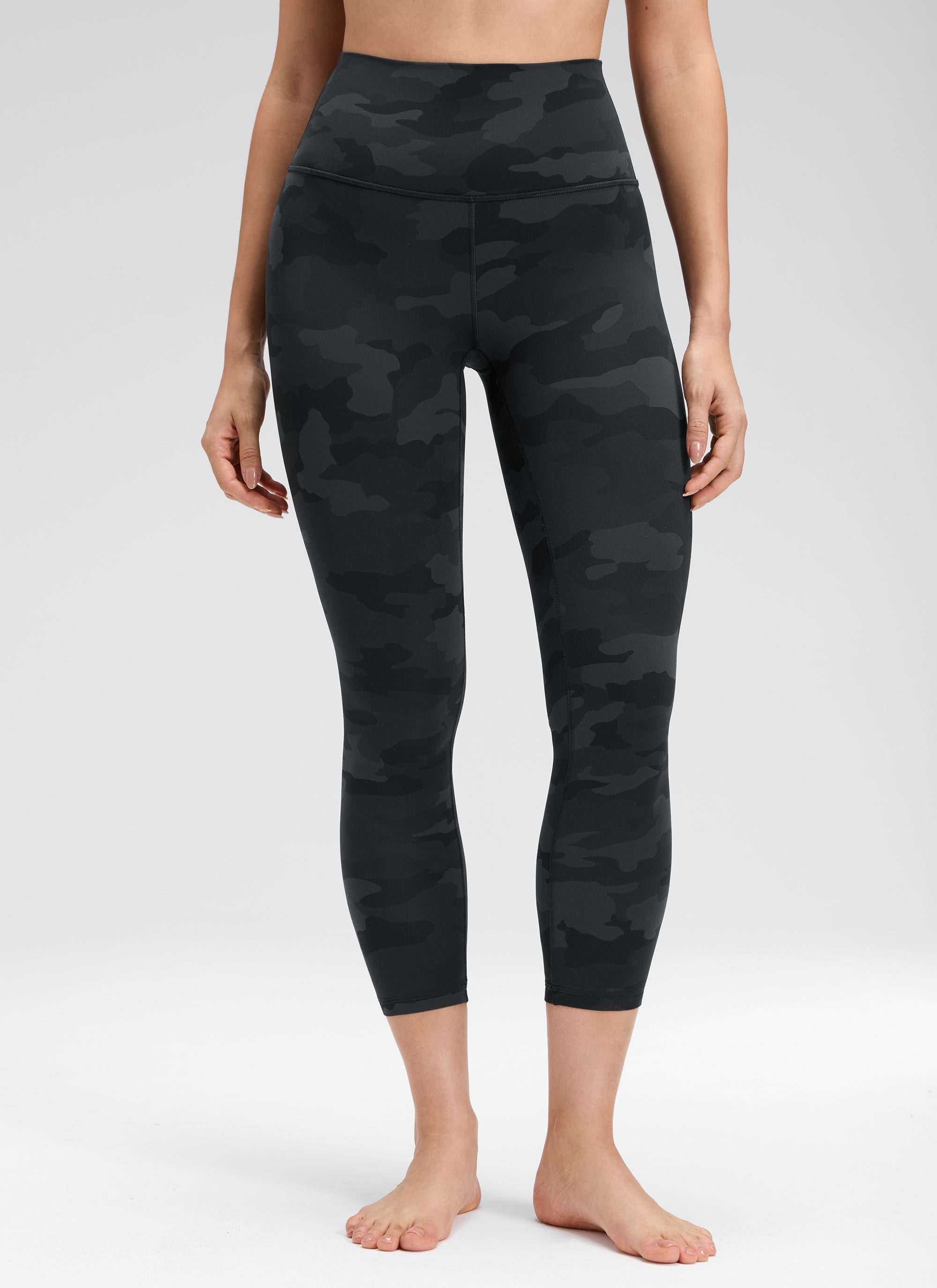 Quần Legging Yoga Nữ Cạp Cao Butterluxe 58'' Màu Rằn Ri Xám Đậm 2 CRZ YOGA