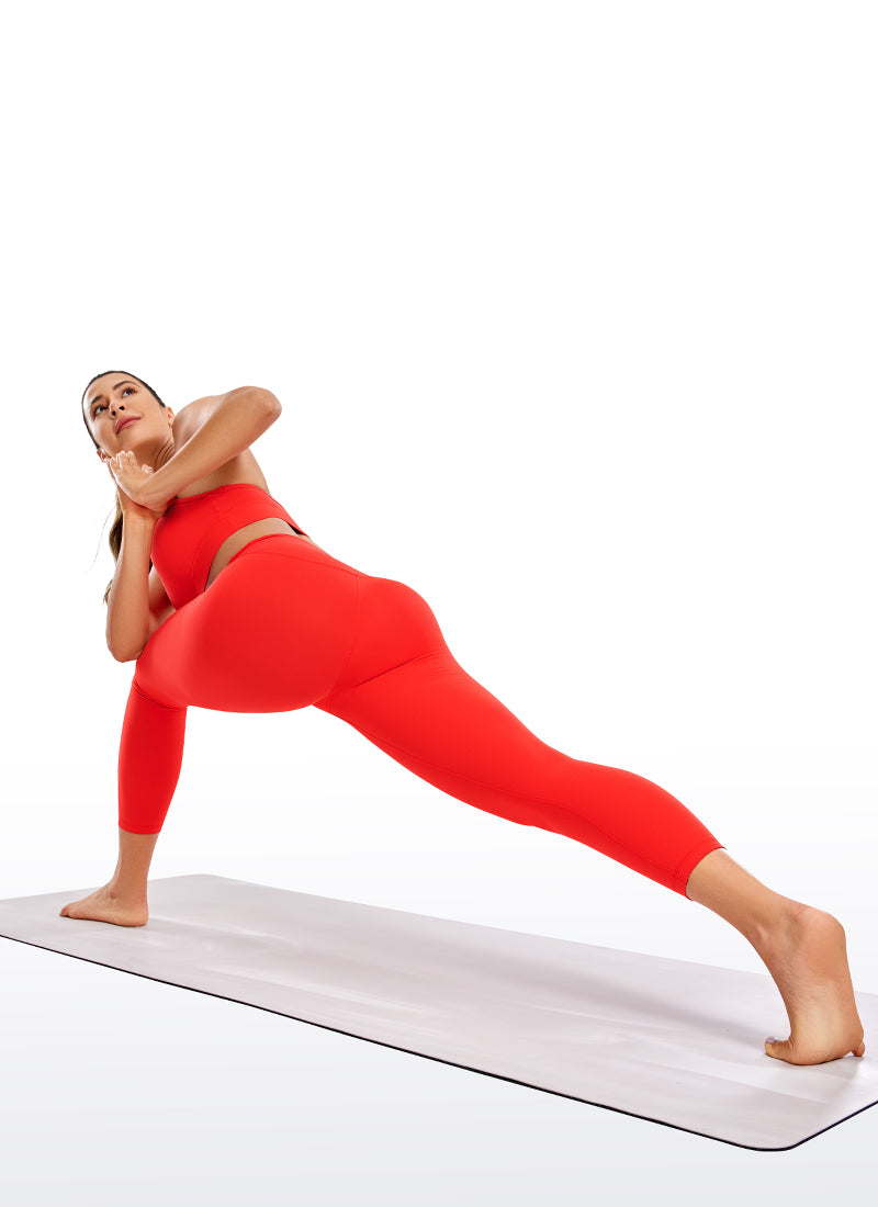 Quần Legging Yoga Nữ Cạp Cao Butterluxe 58'' Màu Đỏ Đậm CRZ YOGA