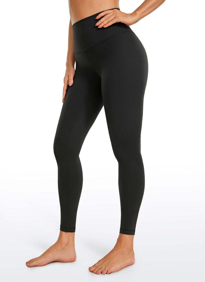 CRZ YOGA Quần legging yoga nữ cạp cao, thiết kế ôm sát mắt cá chân ( Butterluxe ), dài 26,5 inch, màu đen
