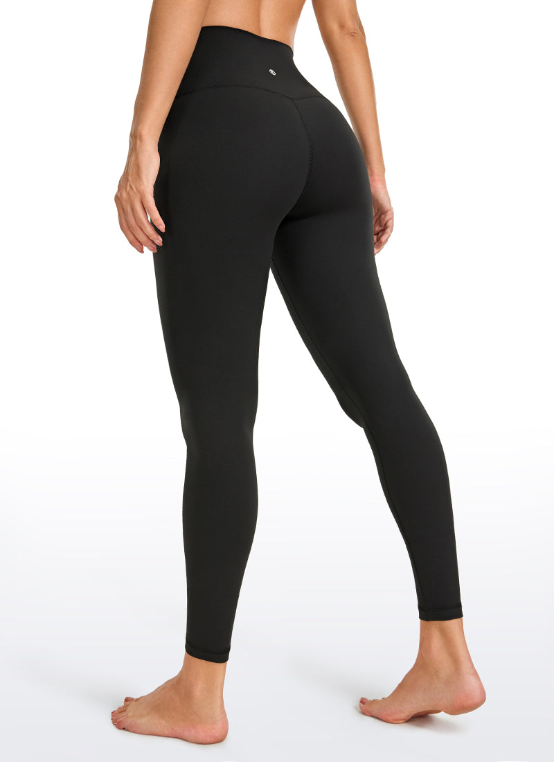 CRZ YOGA Quần legging yoga nữ cạp cao, thiết kế ôm sát mắt cá chân ( Butterluxe ), dài 26,5 inch, màu đen