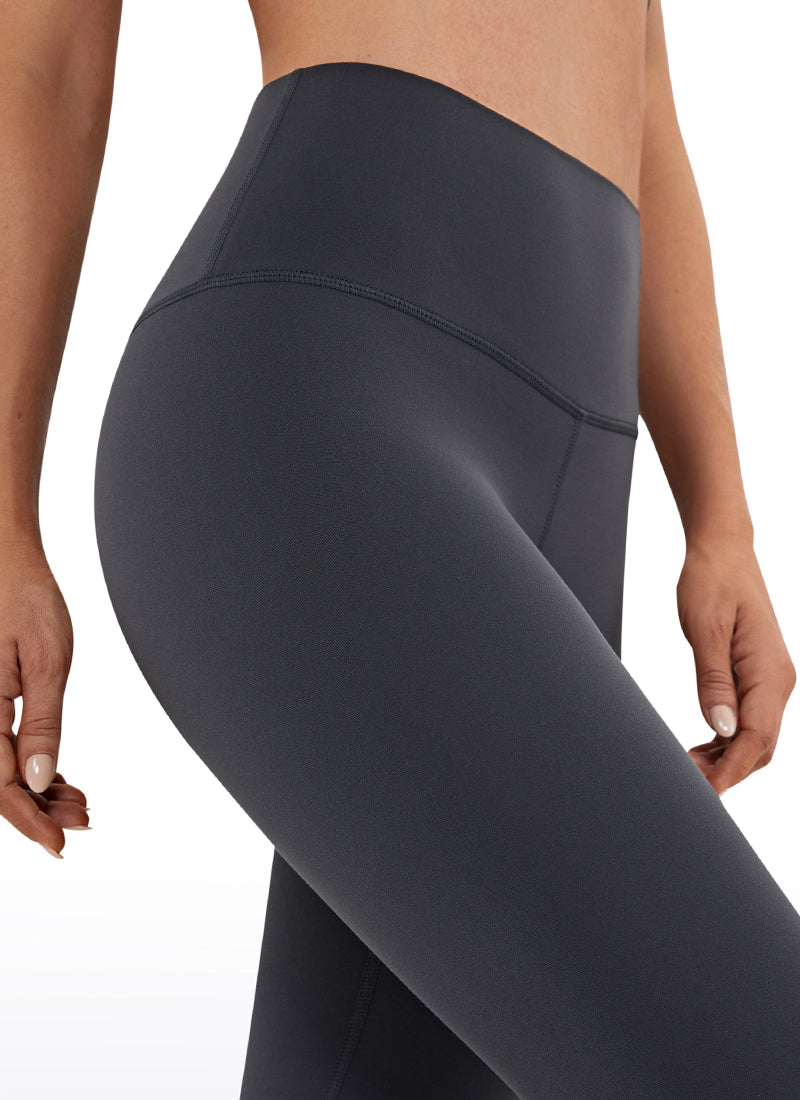 CRZ YOGA - Quần legging yoga nữ cạp cao kiểu " Butterluxe " đến mắt cá chân, chiều dài 26,5 inch, màu Melanite