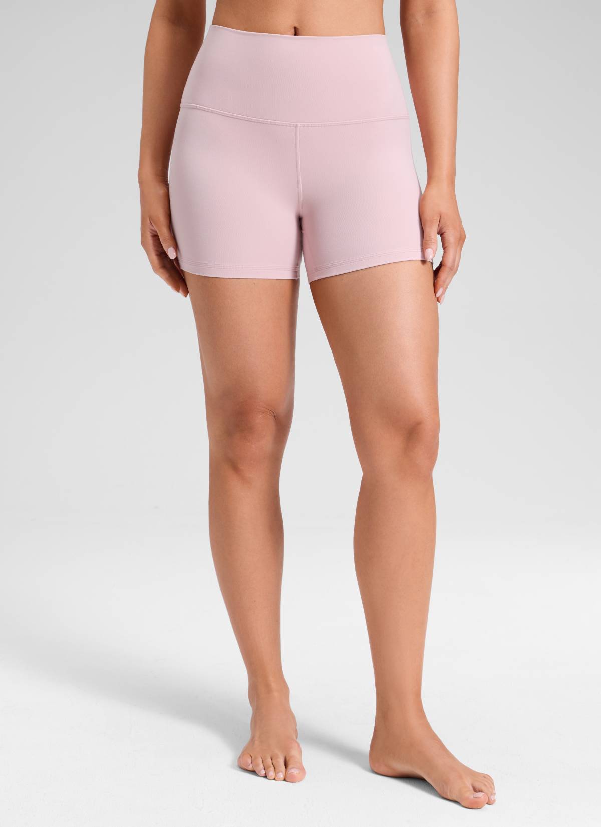Quần short yoga cạp cao dành cho nữ CRZ YOGA - Quần short kiểu biker " Butterluxe " 4'' màu Pink Haze