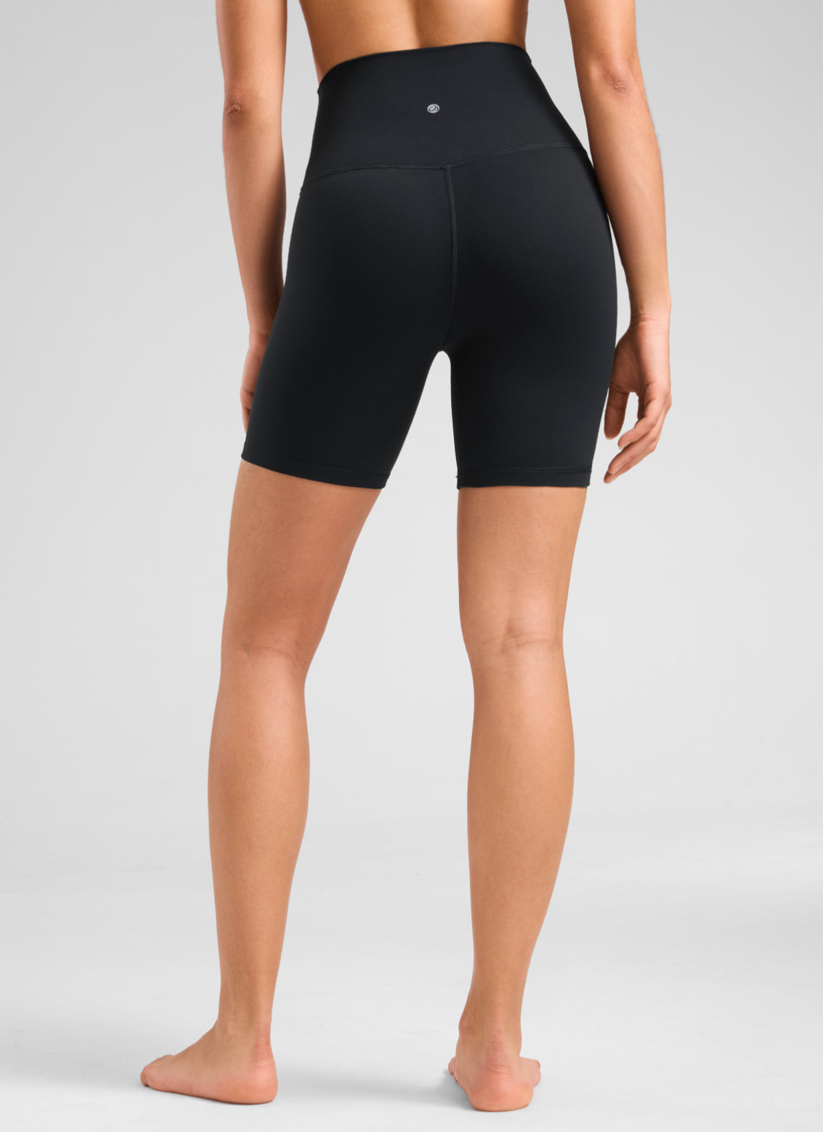 Quần short yoga cạp cao dành cho nữ CRZ YOGA - Quần short kiểu biker " Butterluxe " 6'' màu đen