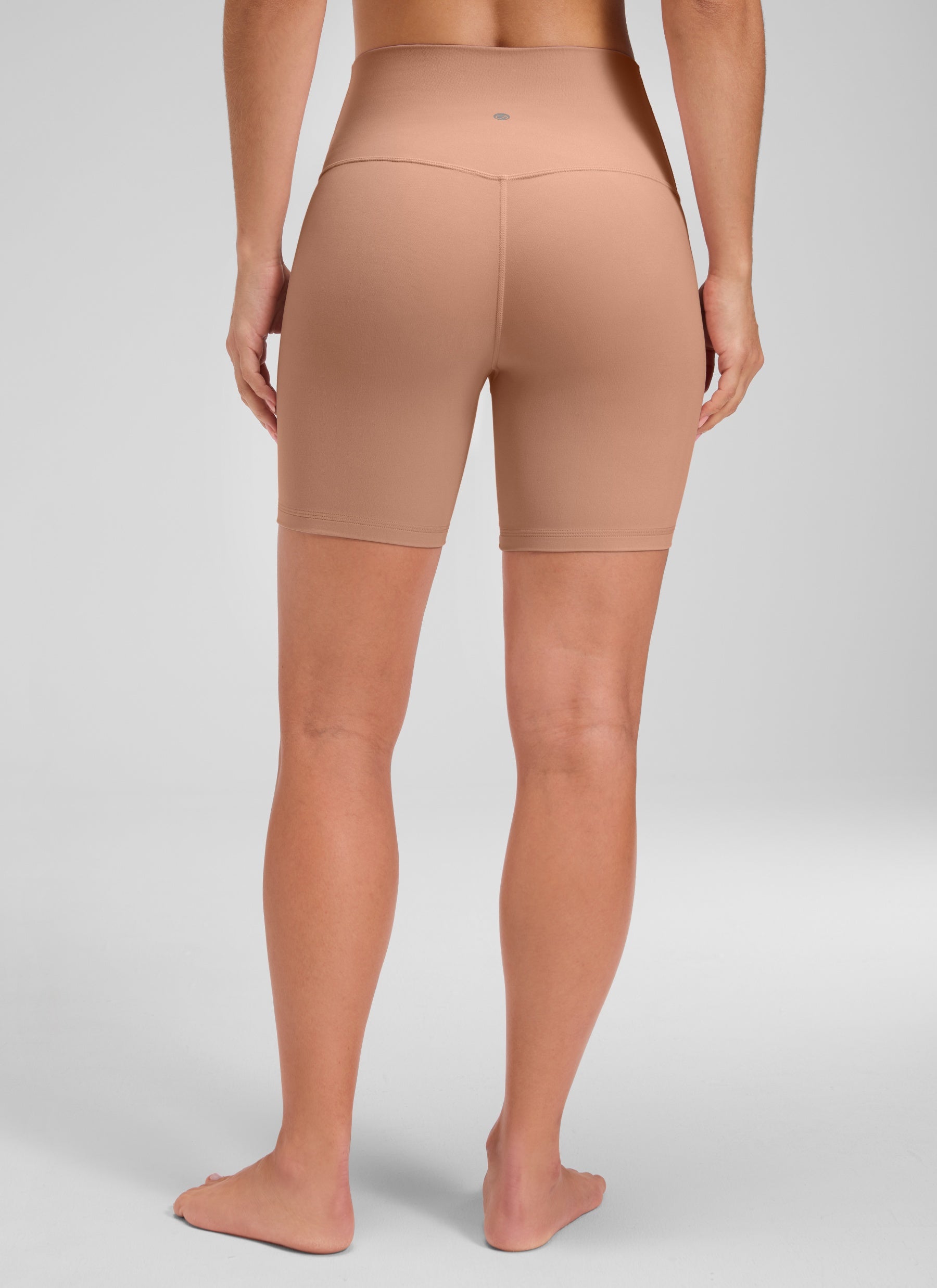 Quần short yoga cạp cao dành cho nữ CRZ YOGA - Quần short kiểu biker " Butterluxe " 6'' màu Mocha Mousse