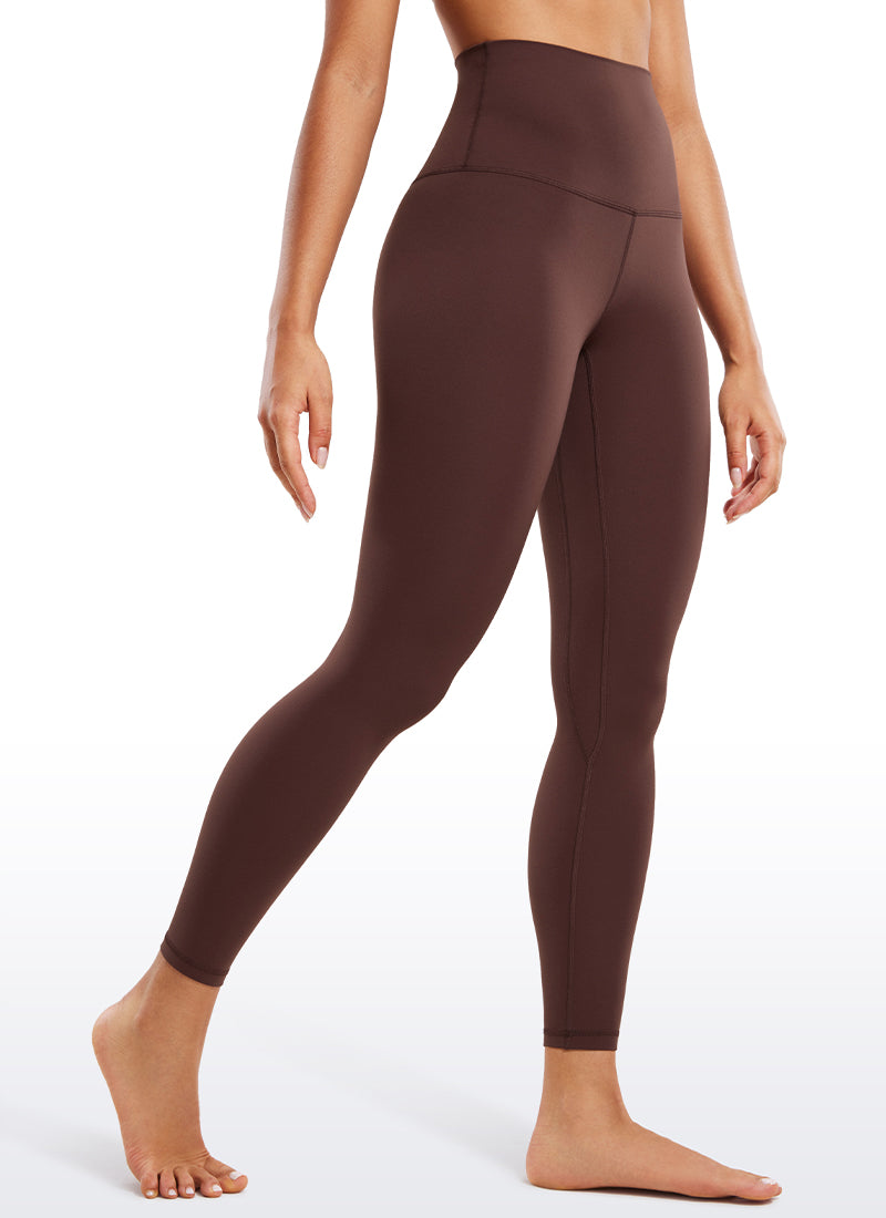 CRZ YOGA Quần legging yoga nữ kiểu Lounge Super High Rise, chất liệu vải " Butterluxe ", chiều dài 25 inch, màu taupe