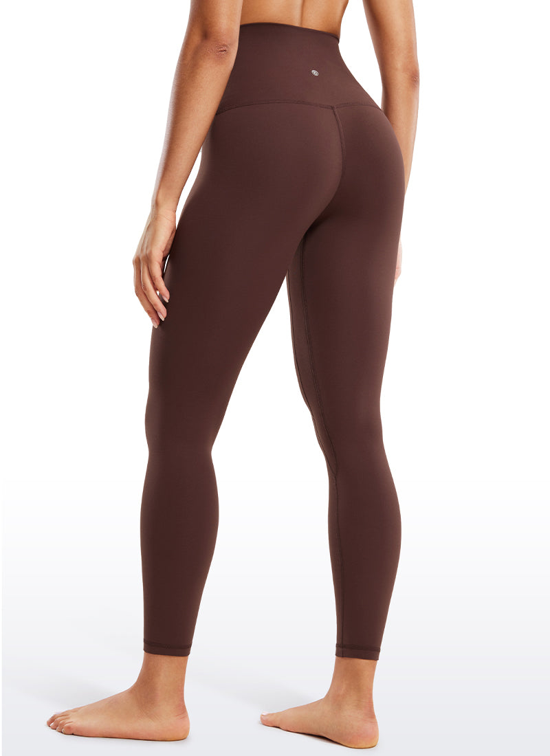 CRZ YOGA Quần legging yoga nữ kiểu Lounge Super High Rise, chất liệu vải " Butterluxe ", chiều dài 25 inch, màu taupe