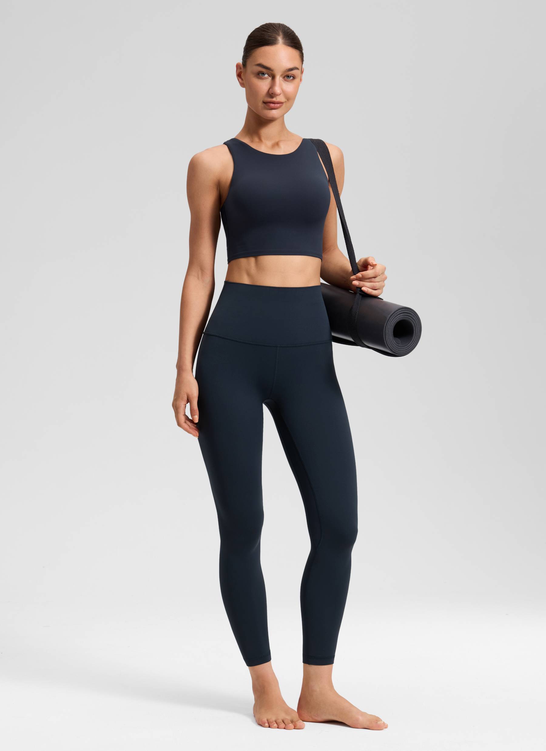 CRZ YOGA Women's Lounge Super High Rise Butterluxe Yoga Leggings 25'' True Navy