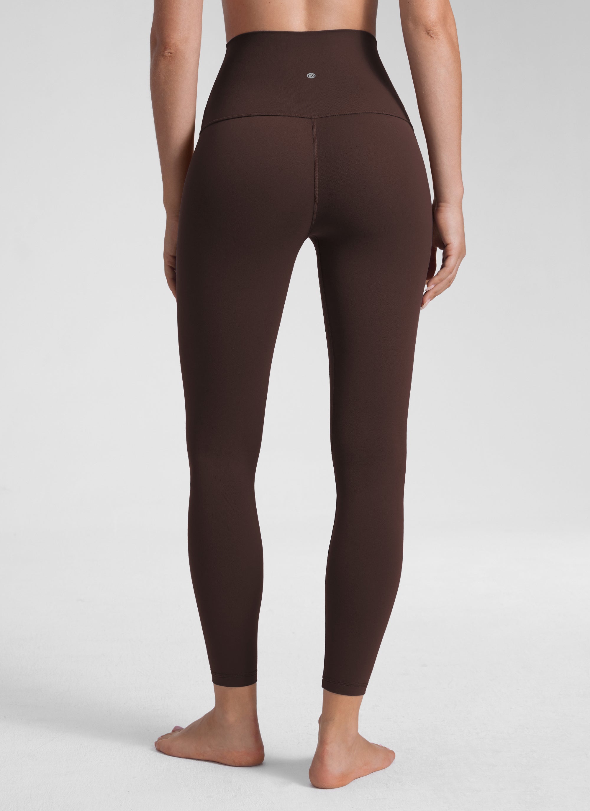 CRZ YOGA Quần legging yoga nữ kiểu Lounge Super High Rise, chất liệu vải " Butterluxe ", chiều dài 25 inch, màu nâu sô-cô-la nóng