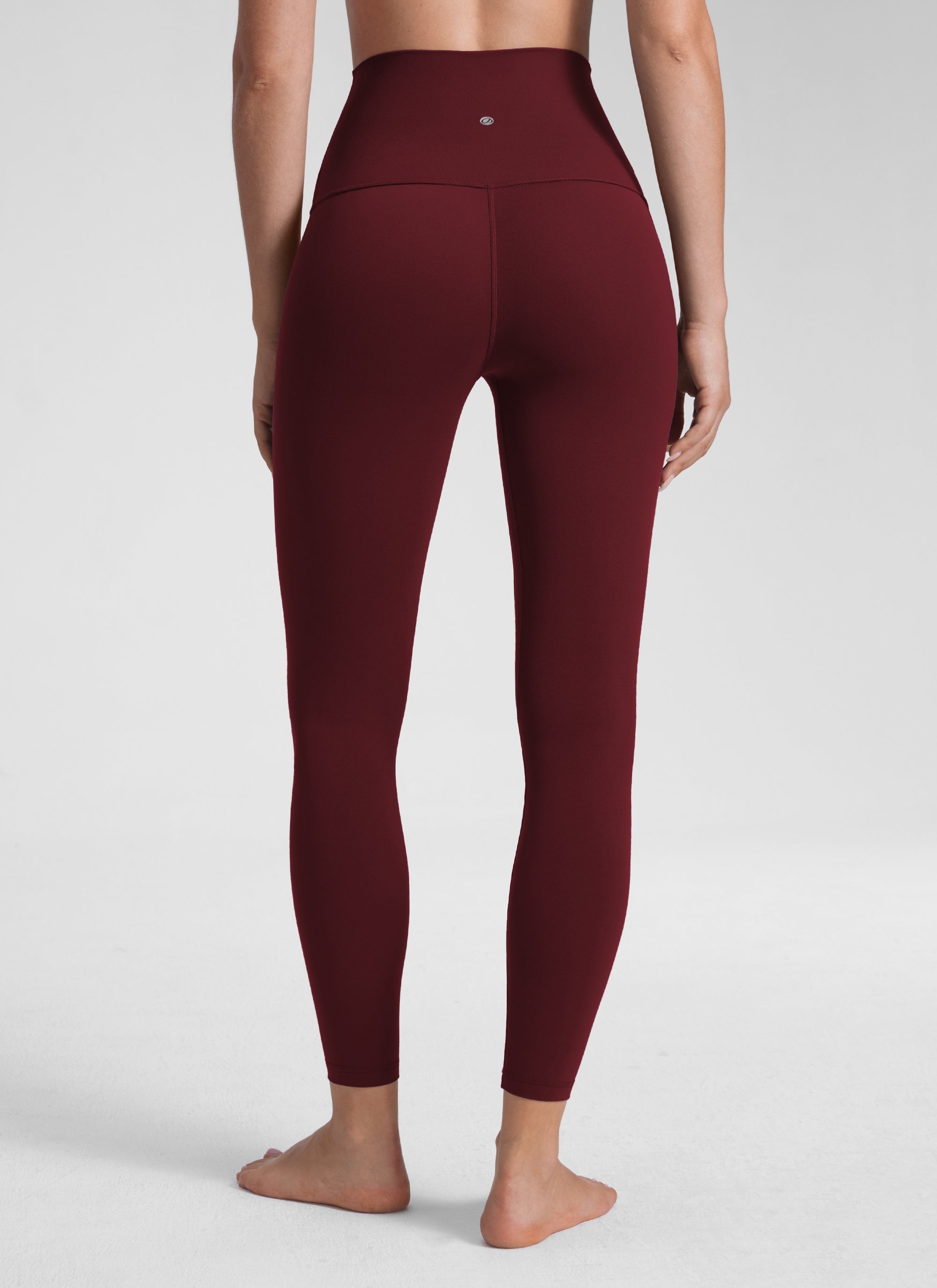 CRZ YOGA Quần legging yoga nữ kiểu Lounge Super High Rise, chất liệu vải " Butterluxe ", chiều dài 25 inch, màu Đỏ Merlot
