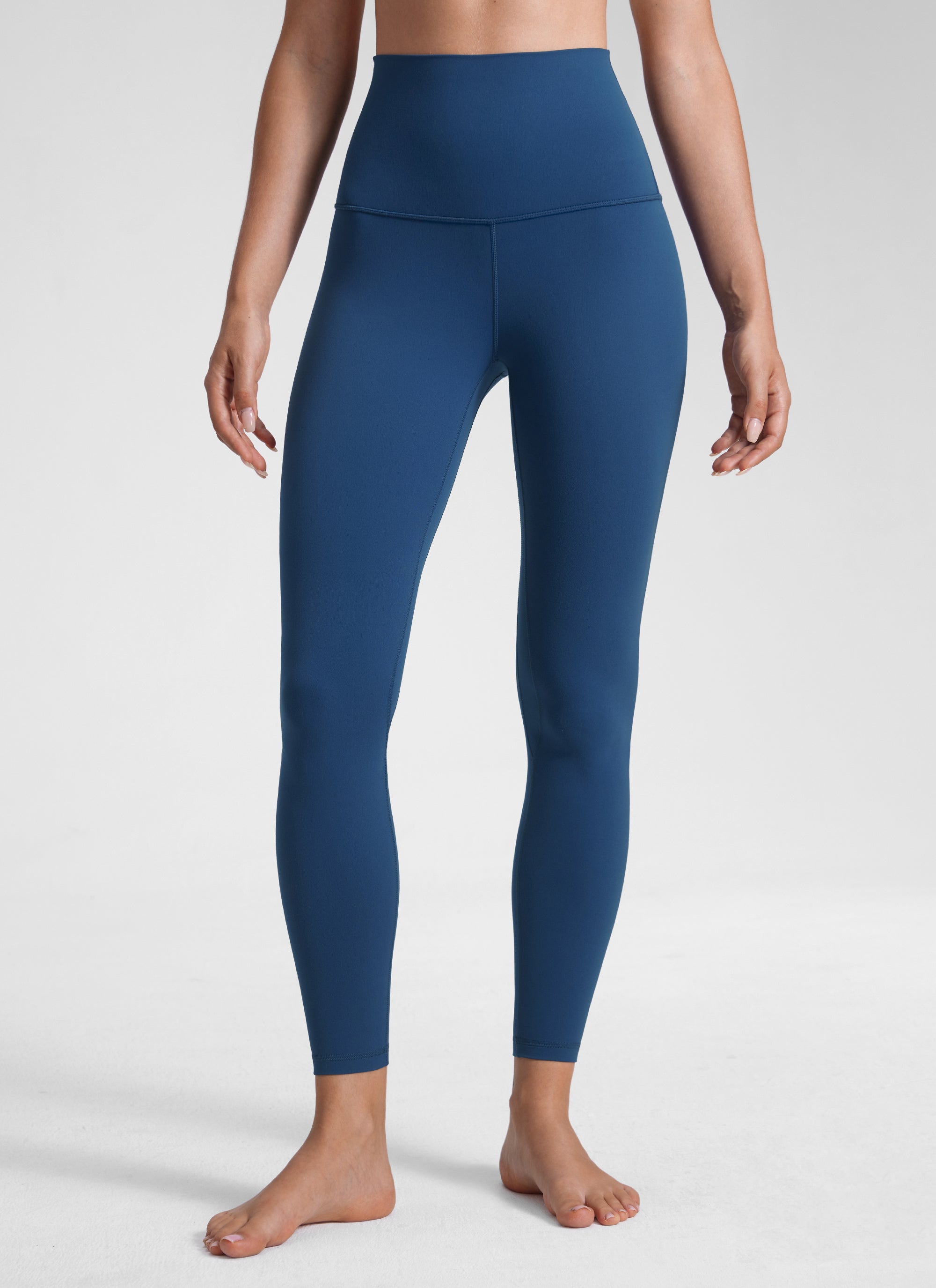 CRZ YOGA Quần legging yoga nữ kiểu Lounge Super High Rise, chất liệu vải " Butterluxe ", chiều dài 25 inch, màu xanh hải quân kiểu Pháp