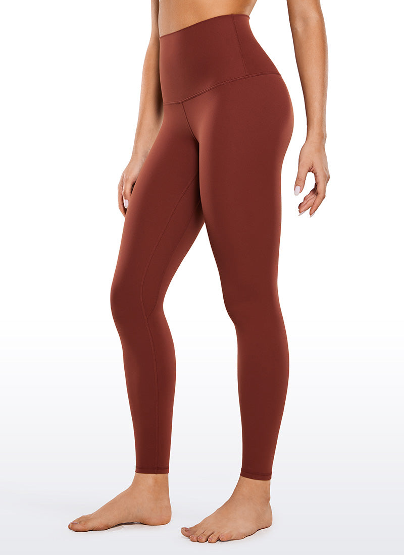 Quần Legging Yoga Nữ CRZ YOGA Cạp Siêu Cao Butterluxe 71'' Nâu Jujube
