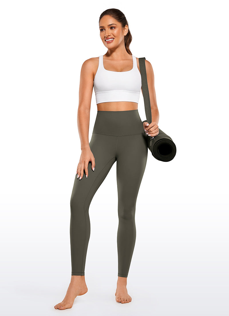 Quần Legging Yoga Nữ CRZ YOGA Cạp Siêu Cao Butterluxe 71'' Xanh R quân Đậm