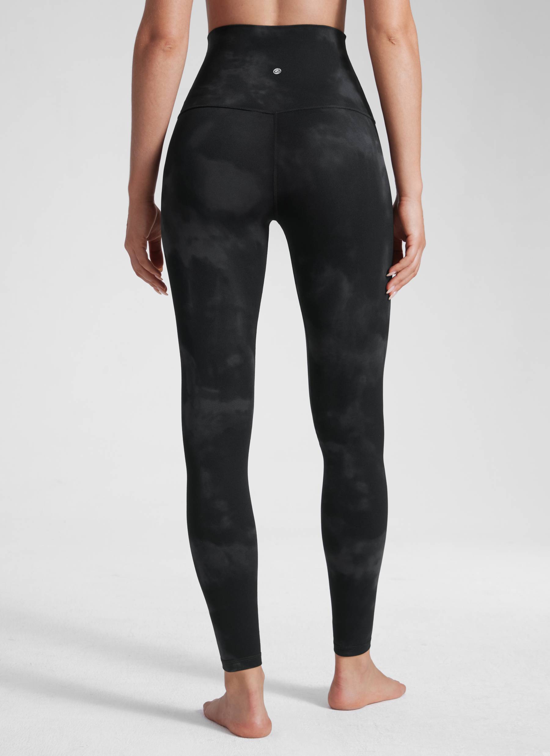 Quần Legging Yoga Nữ CRZ YOGA Cạp Siêu Cao Butterluxe 71'' Họa Tiết Hoa Loang Đen