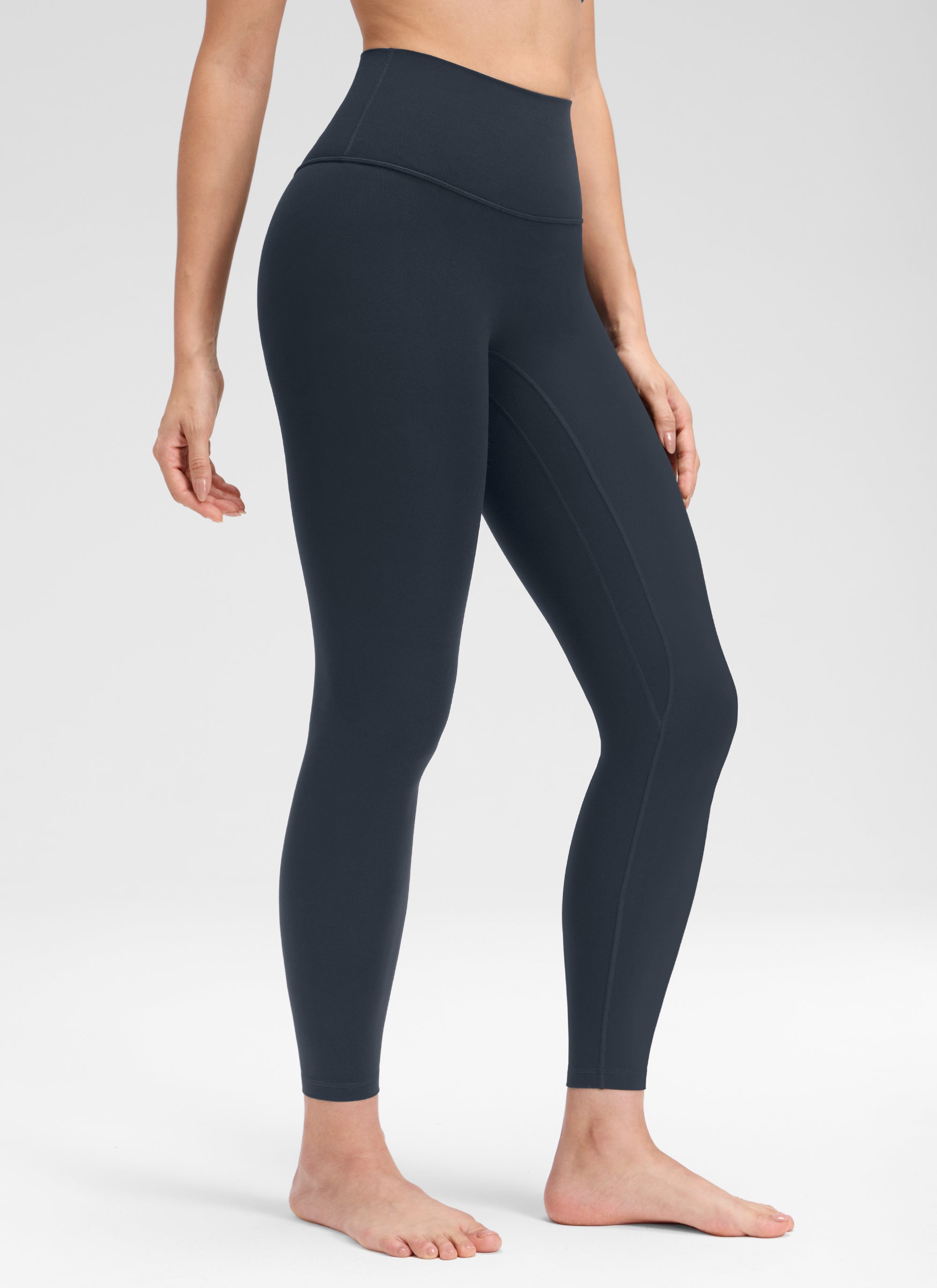 CRZ YOGA Quần legging yoga cao cạp dành cho nữ " Butterluxe " không đường may phía trước, cạp cao 25 inch, màu xanh navy đậm