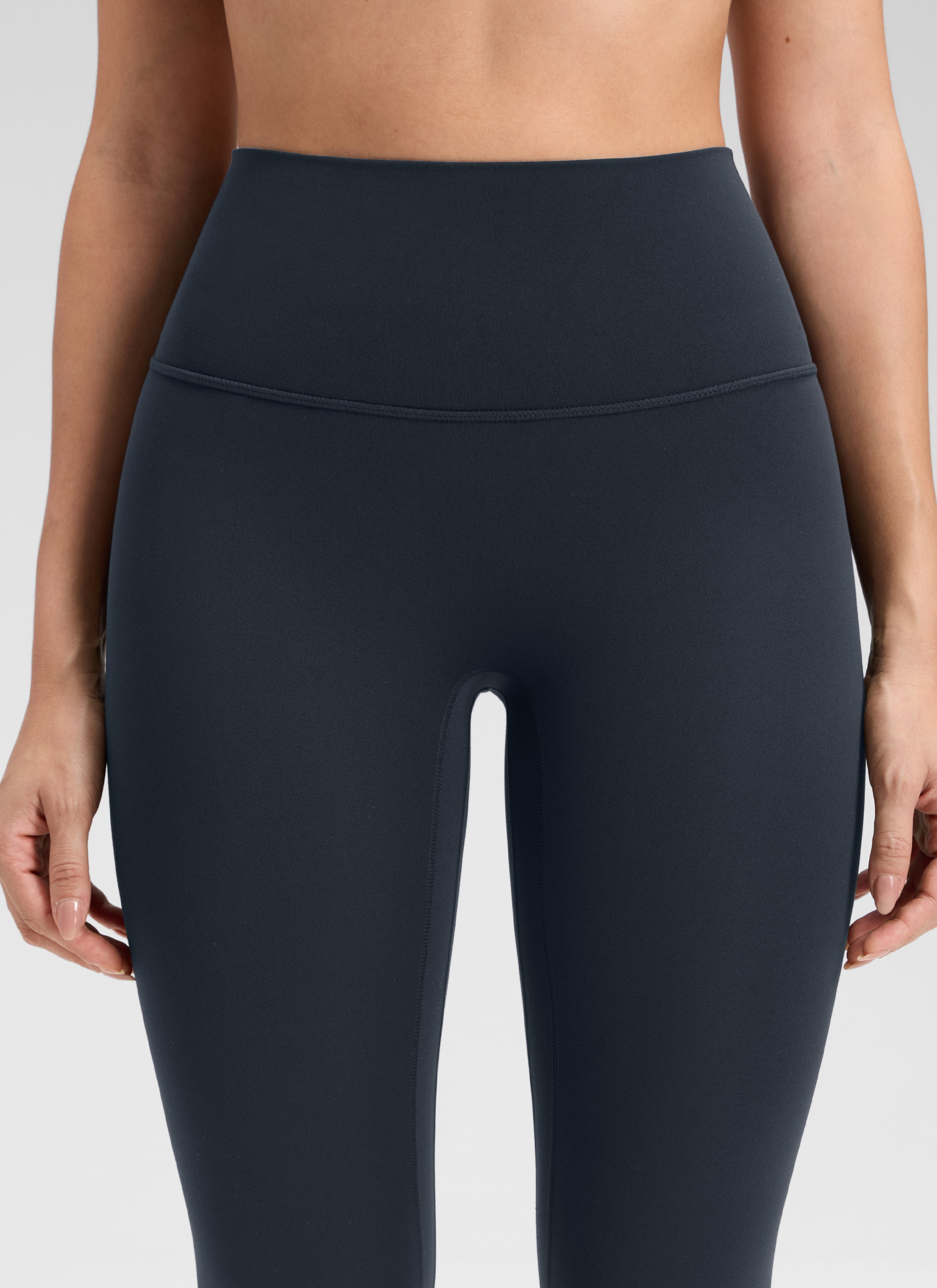 CRZ YOGA Quần legging yoga cao cạp dành cho nữ " Butterluxe " không đường may phía trước, cạp cao 25 inch, màu xanh navy đậm