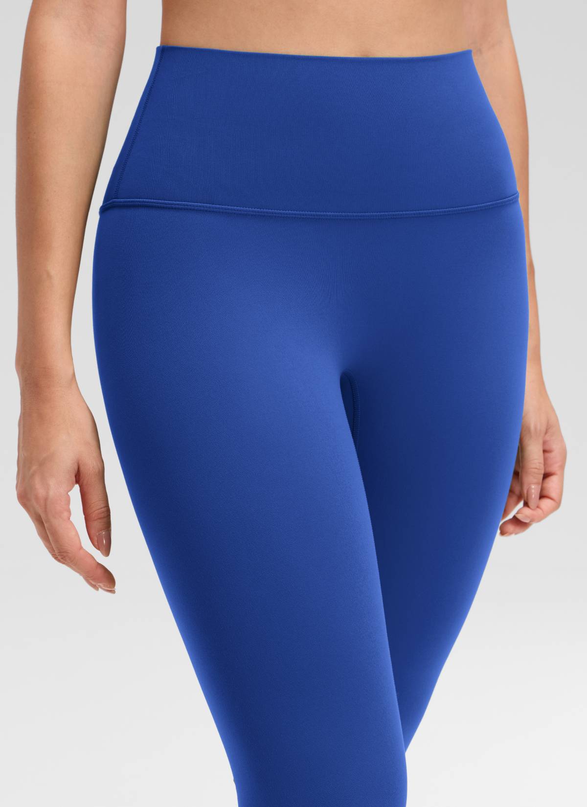 CRZ YOGA Quần legging yoga cao cạp dành cho nữ, không đường may phía trước, kiểu " Butterluxe ", chiều dài 25 inch, màu xanh sóng