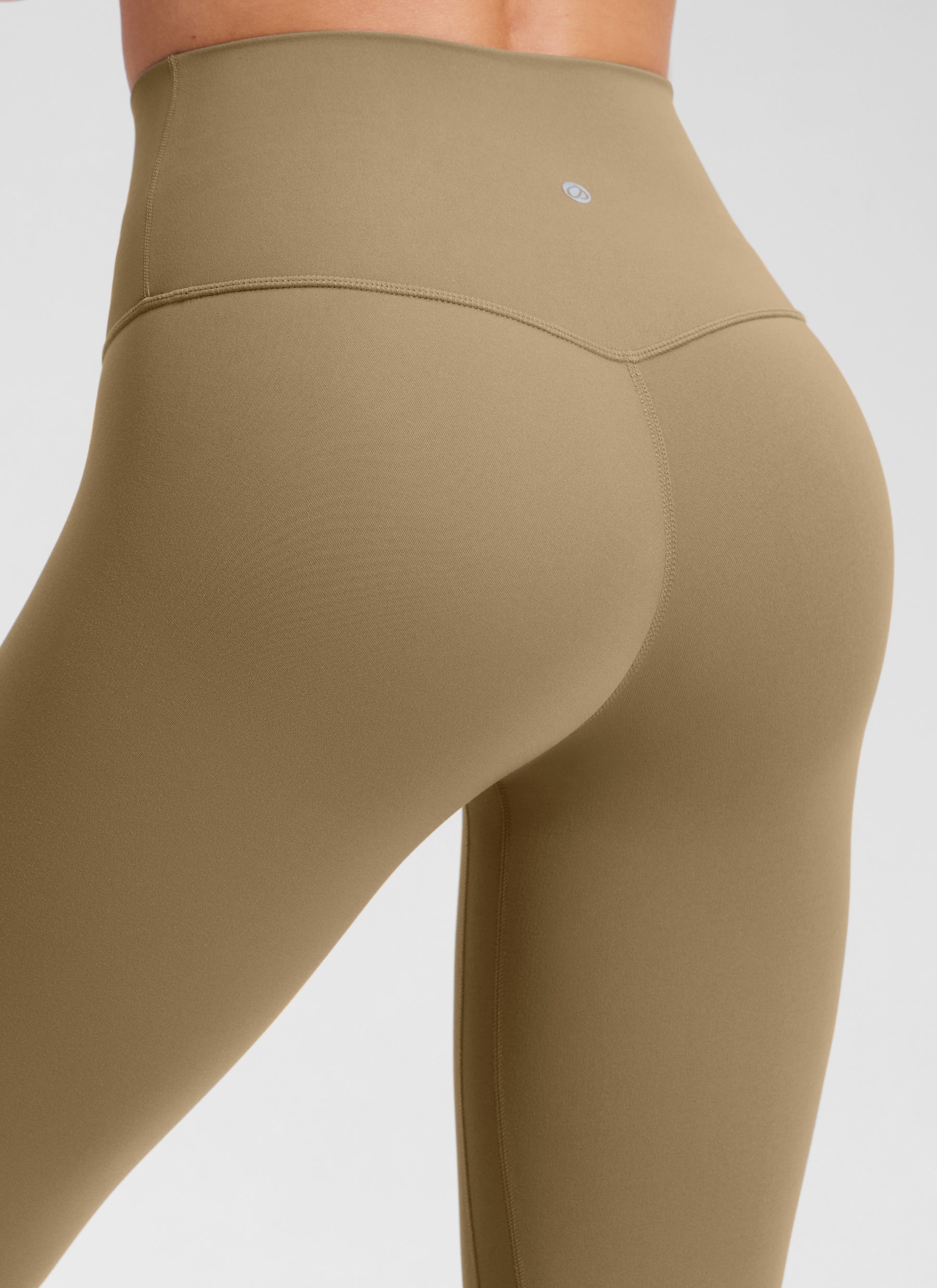CRZ YOGA Quần legging yoga cao cạp dành cho nữ, không đường may phía trước, kiểu " Butterluxe ", chiều dài 25 inch, màu Soul Brown