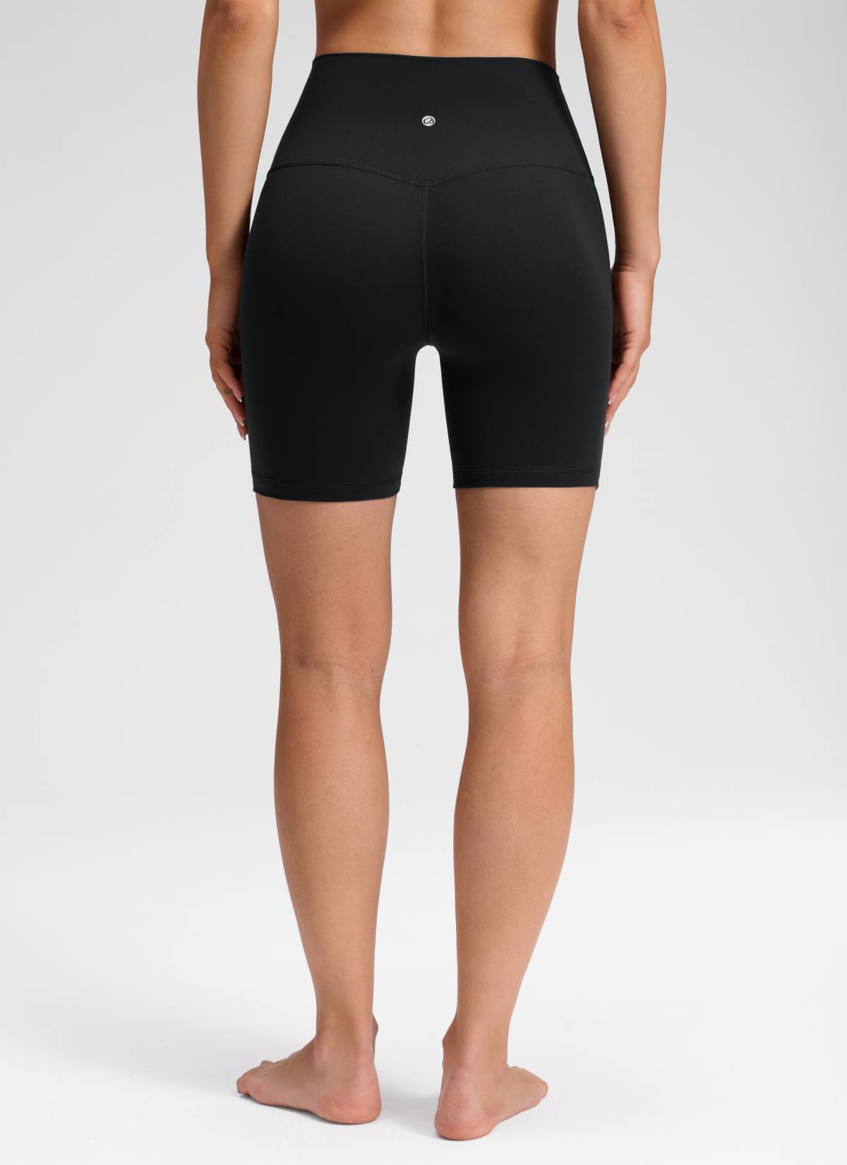 CRZ YOGA Quần short yoga cạp cao dành cho nữ " Butterluxe " không đường may phía trước, cỡ 6