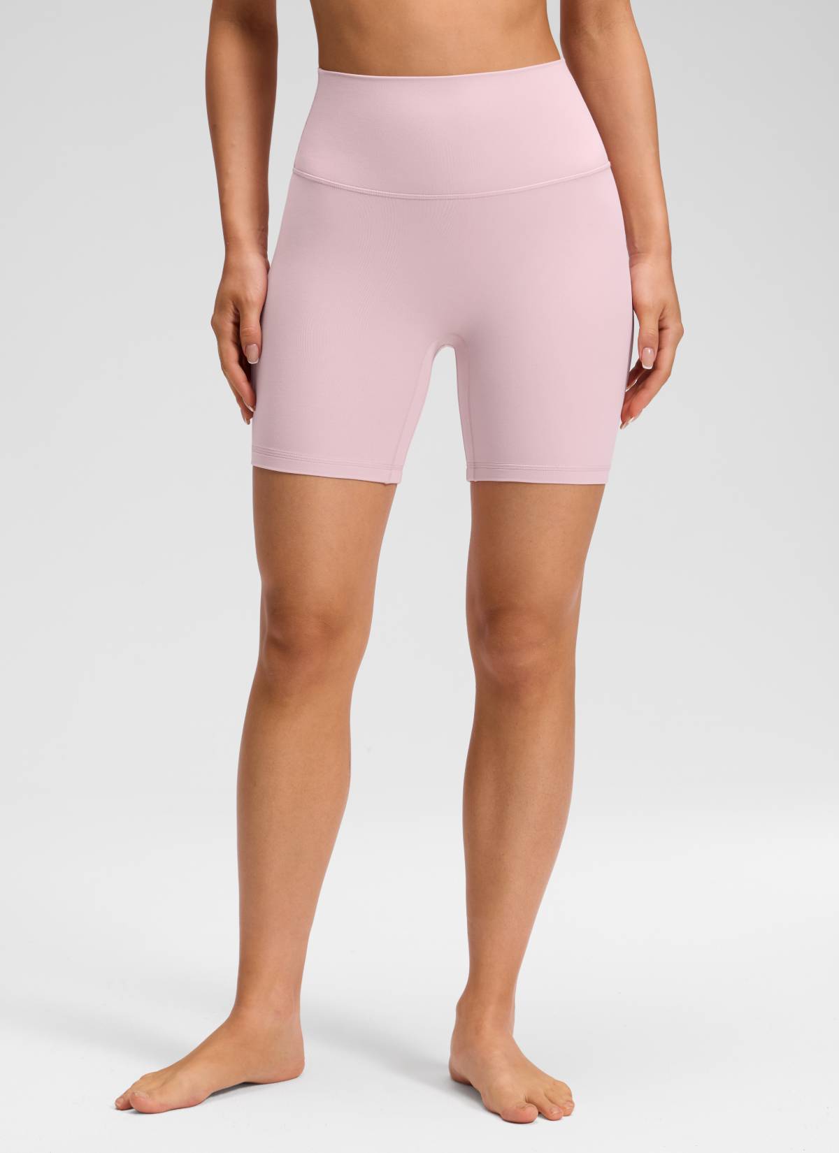 CRZ YOGA Quần short yoga cạp cao dành cho nữ " Butterluxe " không đường may phía trước, cỡ 6
