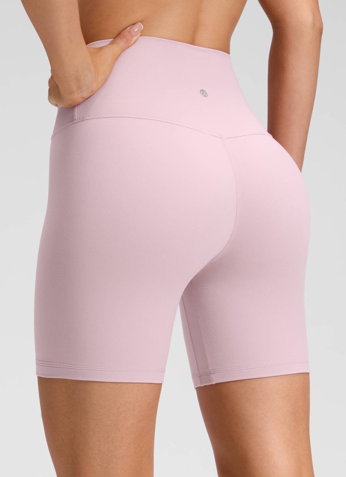 CRZ YOGA Quần short yoga cạp cao dành cho nữ " Butterluxe " không đường may phía trước, cỡ 6